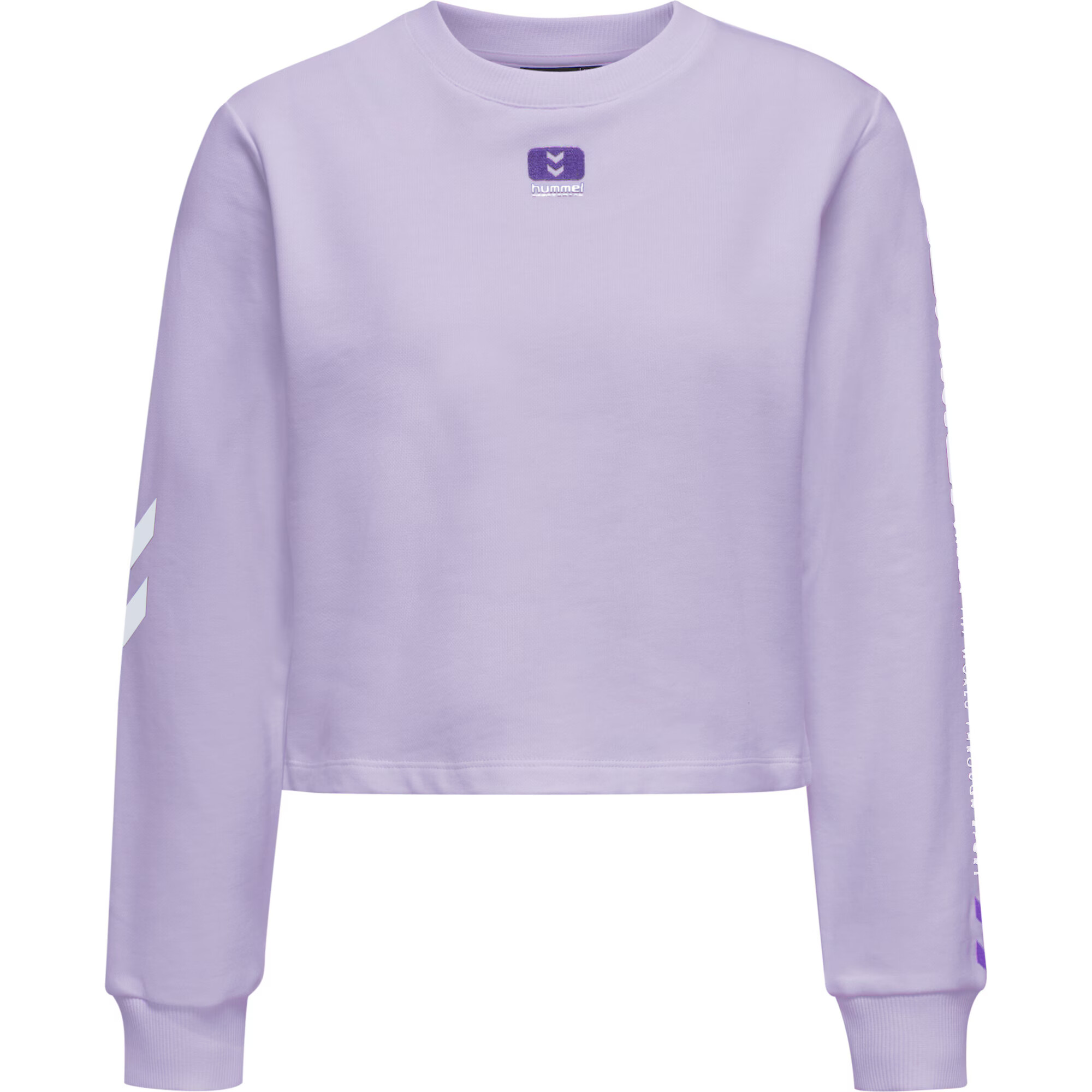 Hummel Bluză de molton 'Lula' mov pastel / alb - Pled.ro