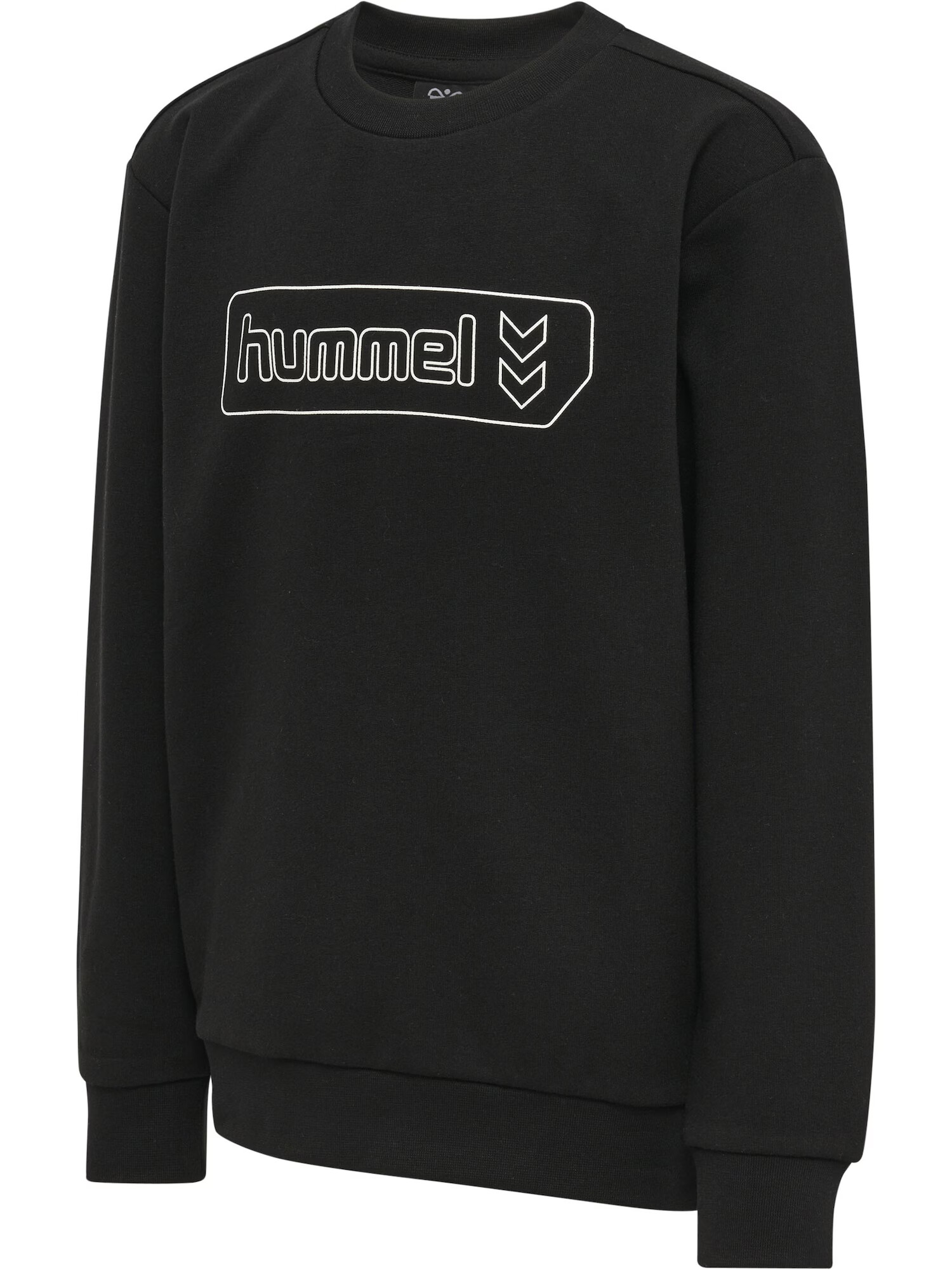 Hummel Bluză de molton negru / alb - Pled.ro