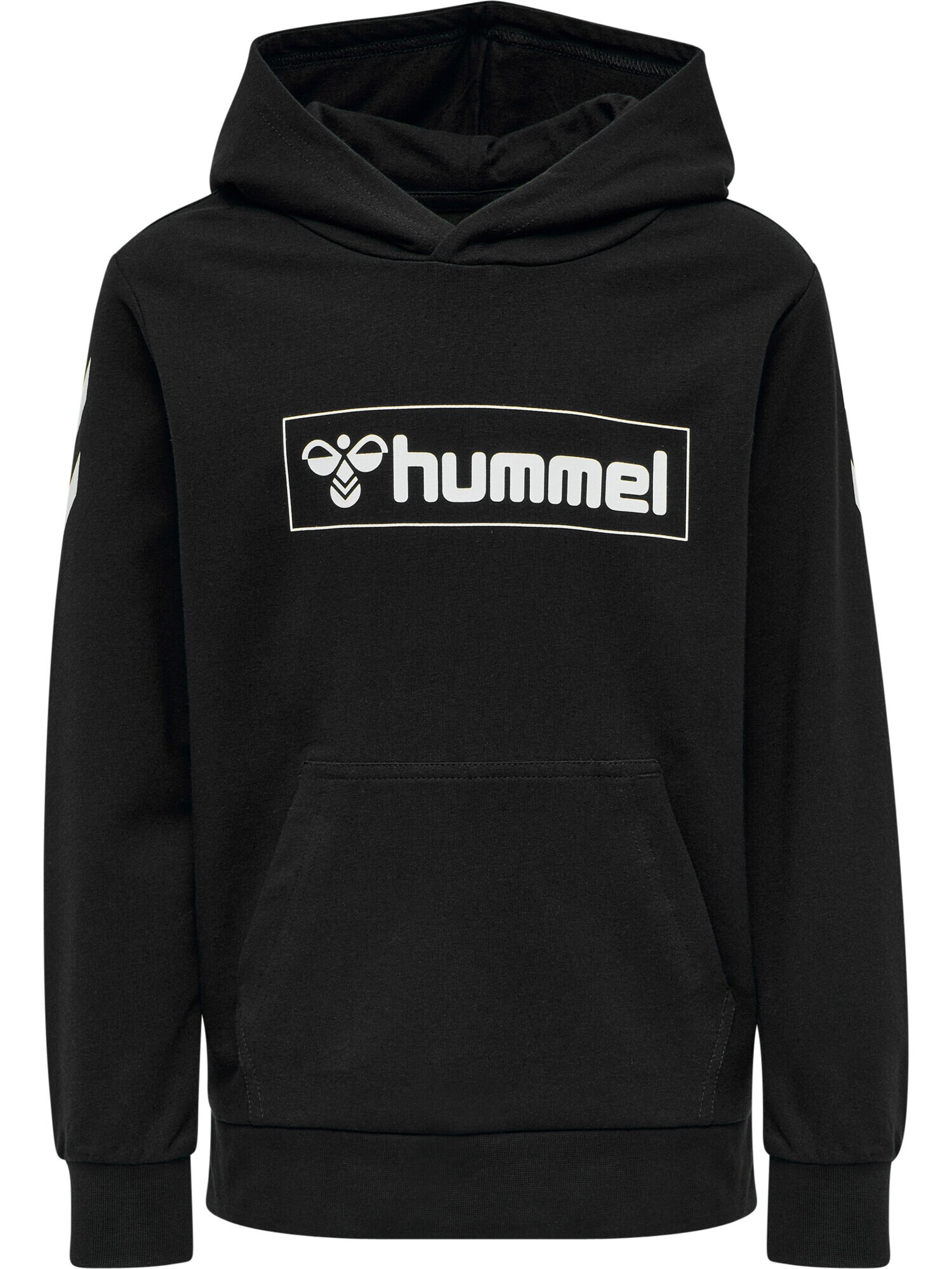 Hummel Bluză de molton negru / alb murdar - Pled.ro