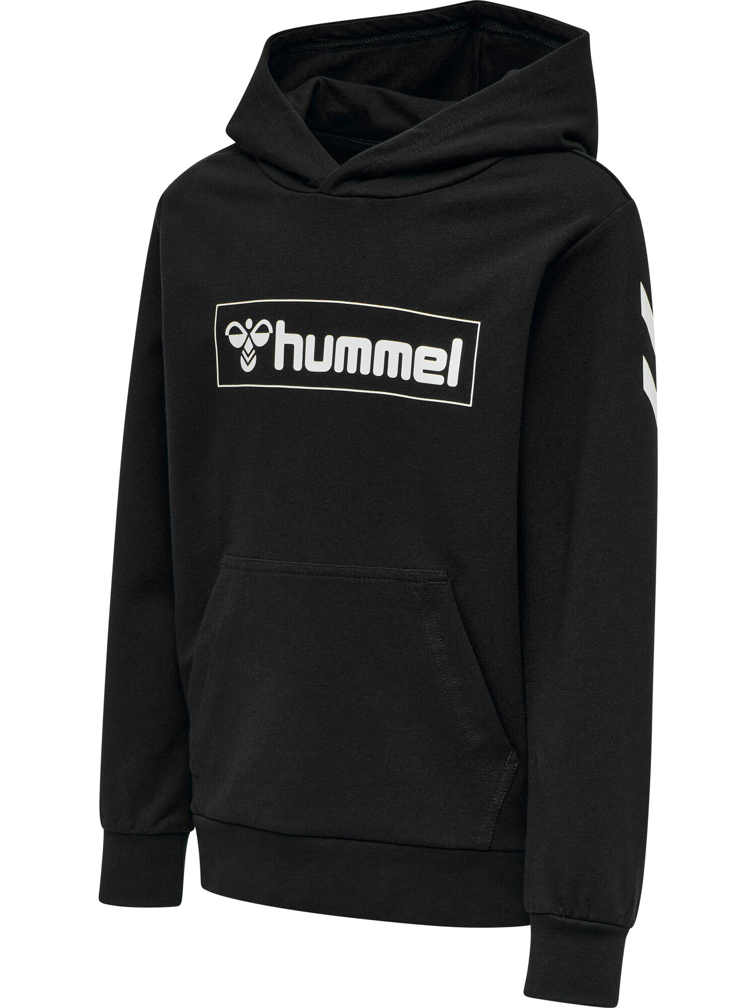 Hummel Bluză de molton negru / alb murdar - Pled.ro