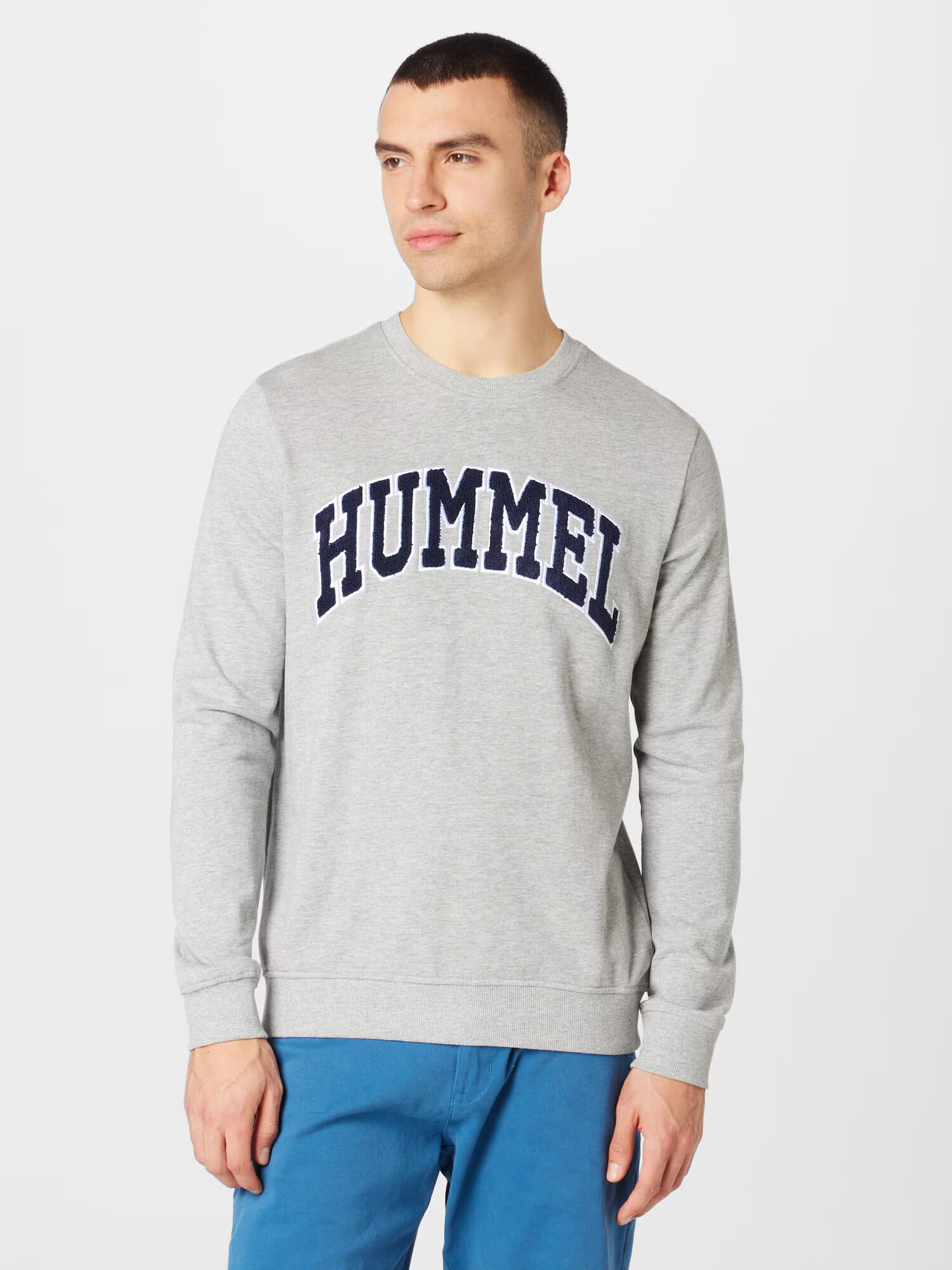 Hummel Bluză de molton 'Bill' bleumarin / gri amestecat - Pled.ro