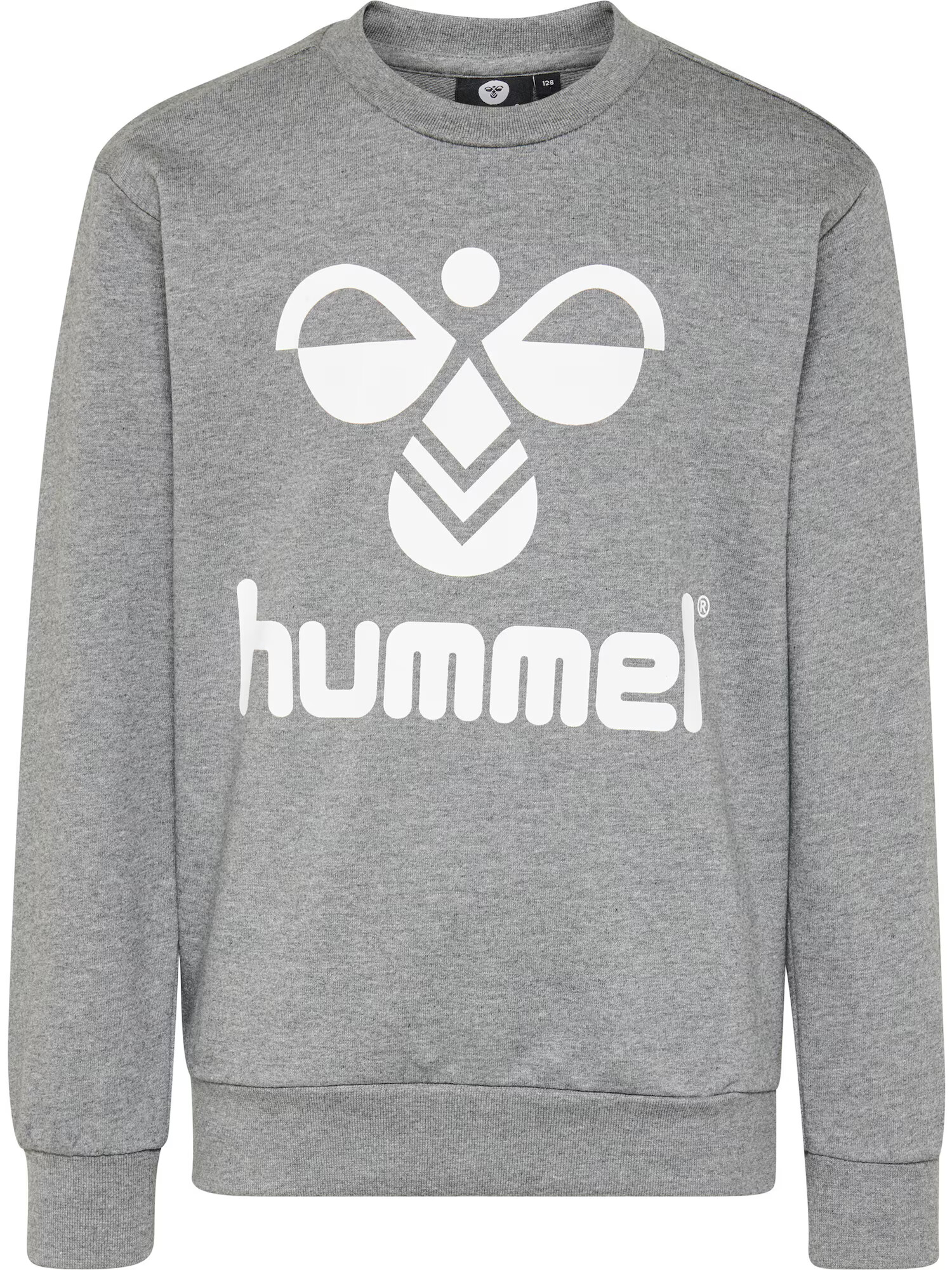 Hummel Bluză de molton gri amestecat / alb - Pled.ro