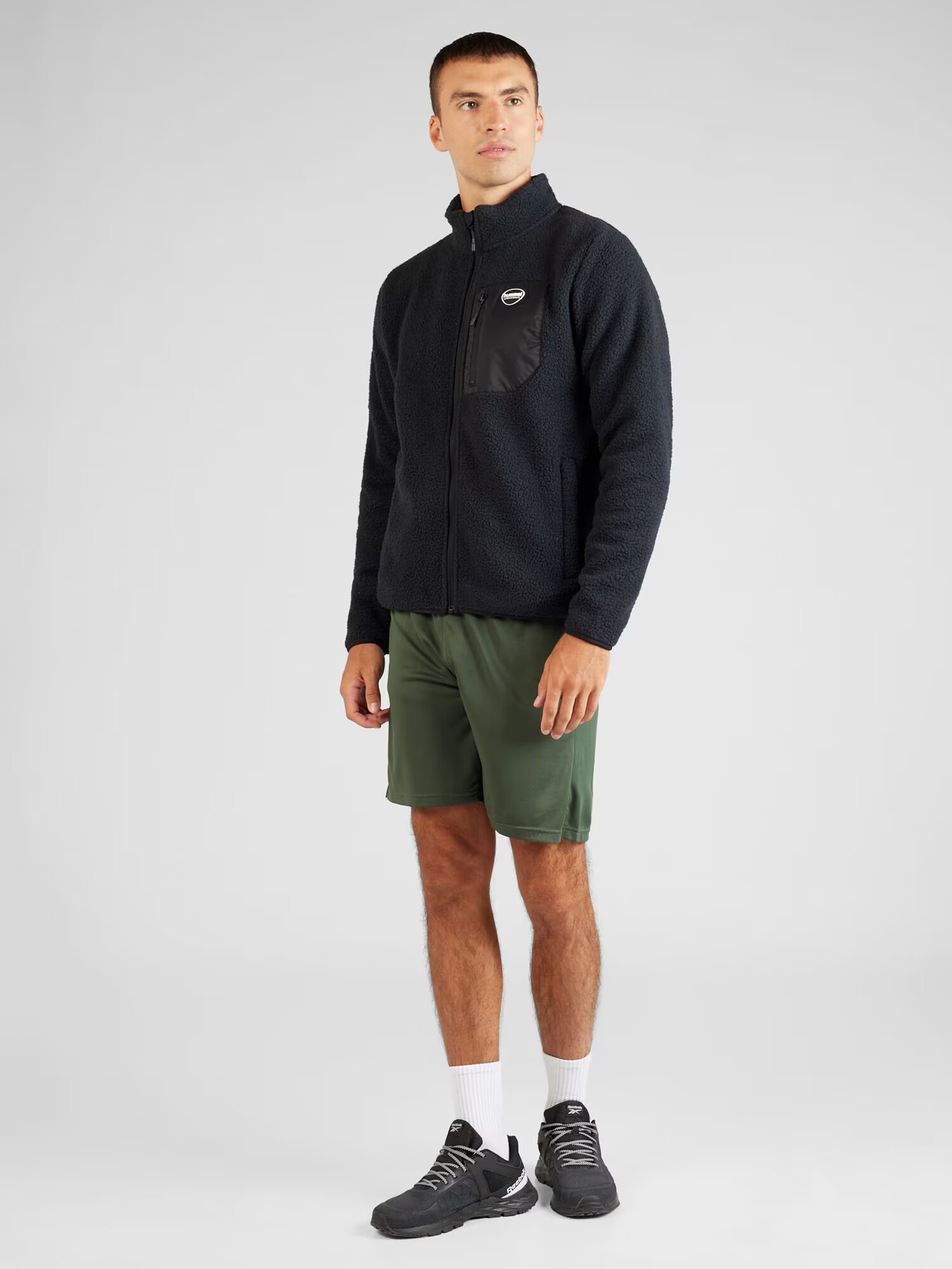 Hummel Jachetă fleece 'LGC OLIVER' roz pal / negru / alb - Pled.ro