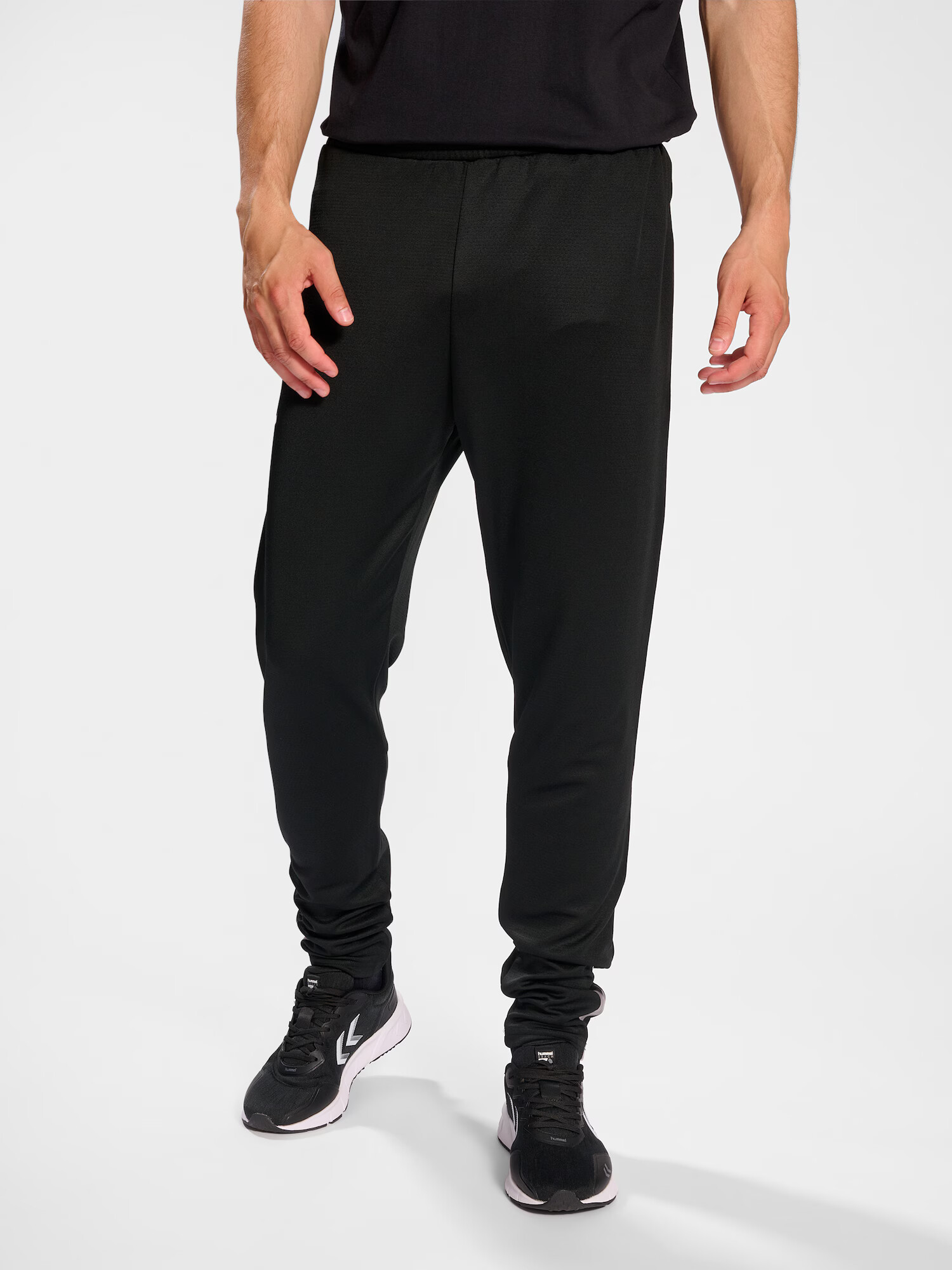 Hummel Pantaloni sport gri închis / negru - Pled.ro