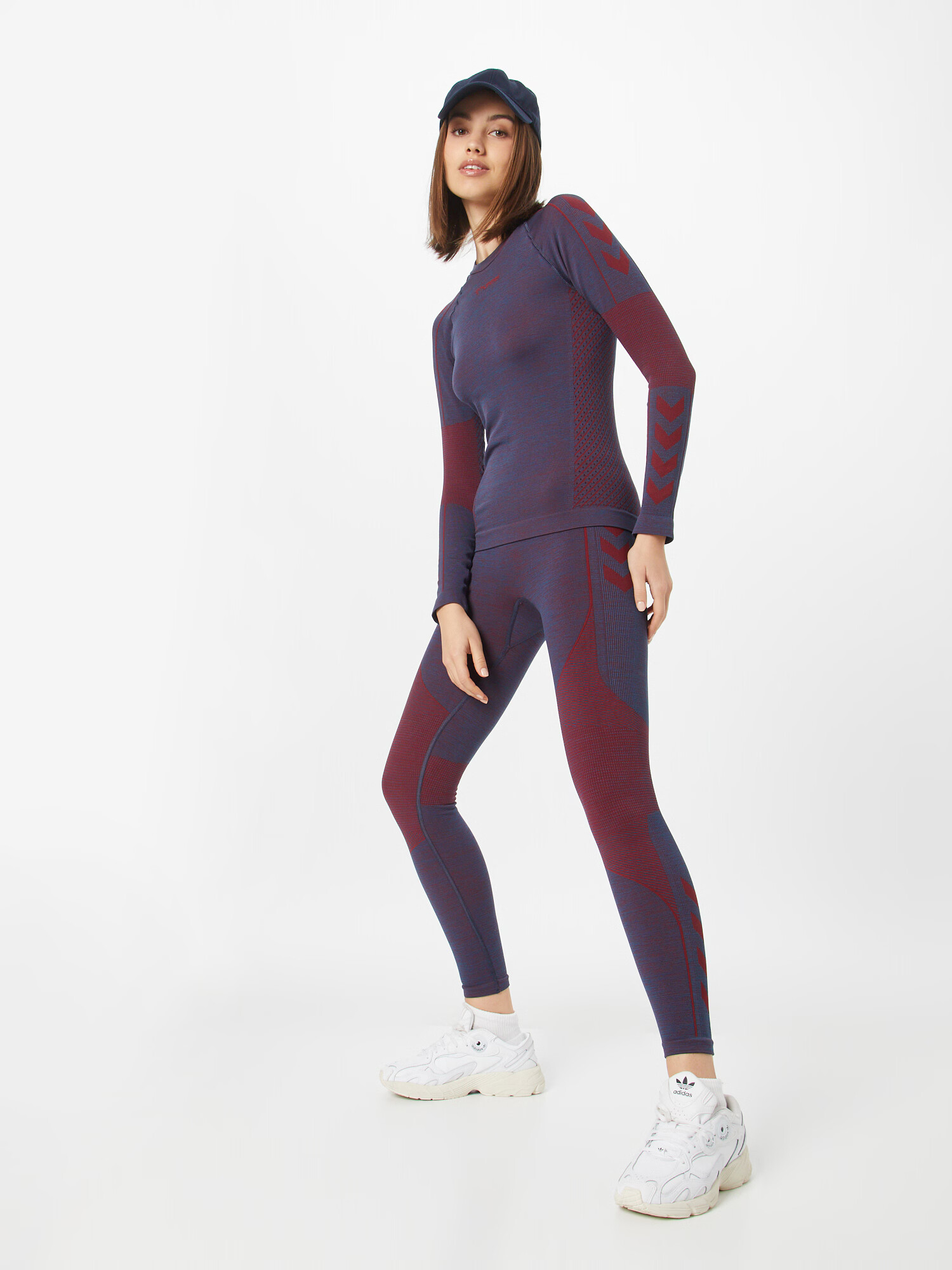 Hummel Pantaloni sport 'ALY' albastru amestec / roșu vin - Pled.ro