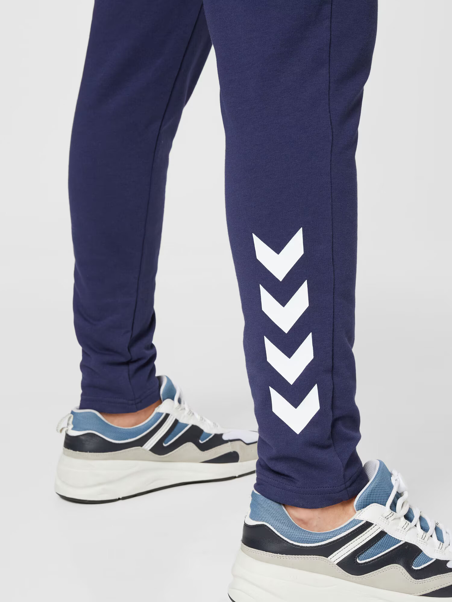 Hummel Pantaloni sport bleumarin / alb - Pled.ro