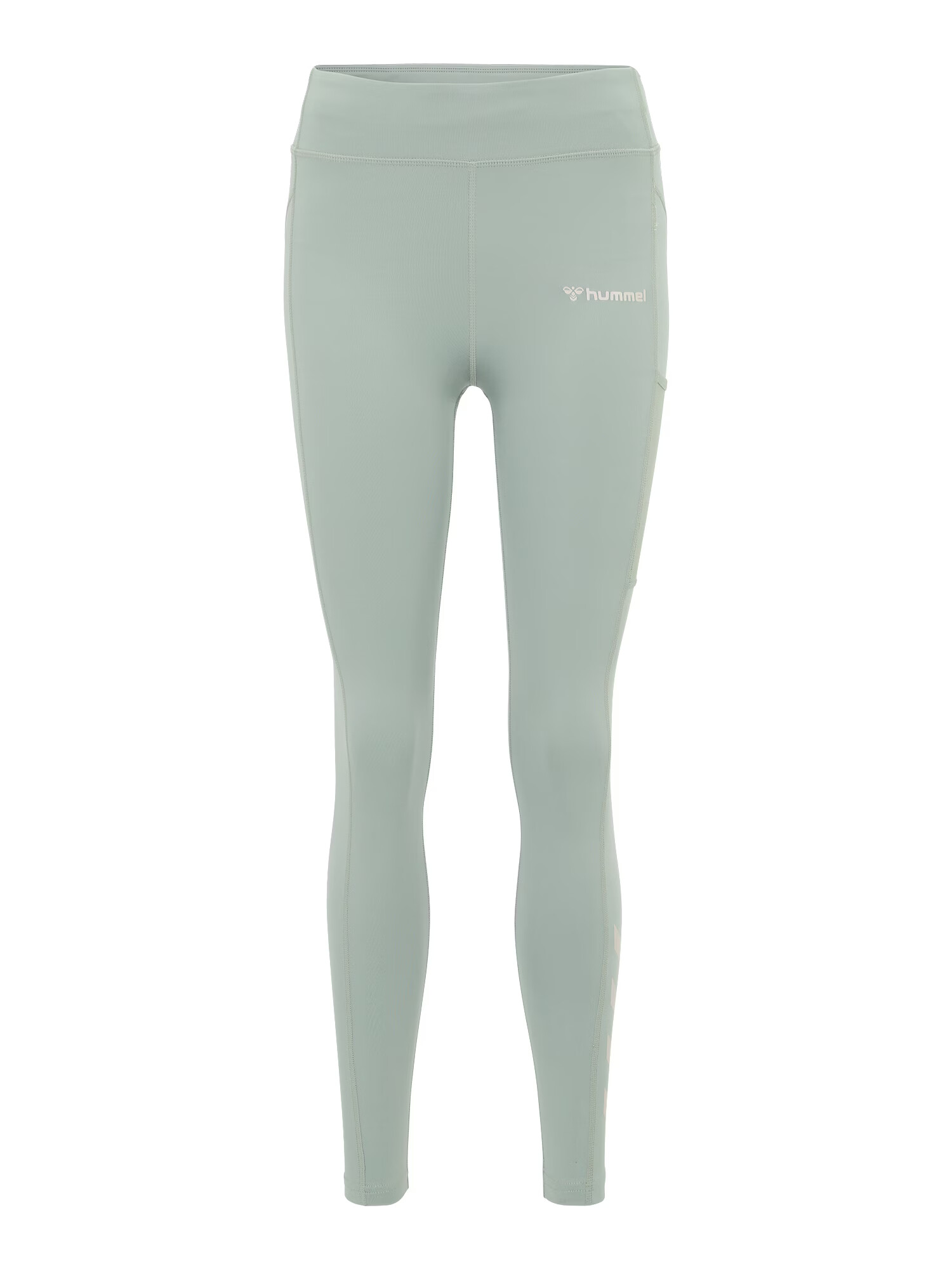 Hummel Pantaloni sport 'Chipo' gri / verde pastel / alb - Pled.ro