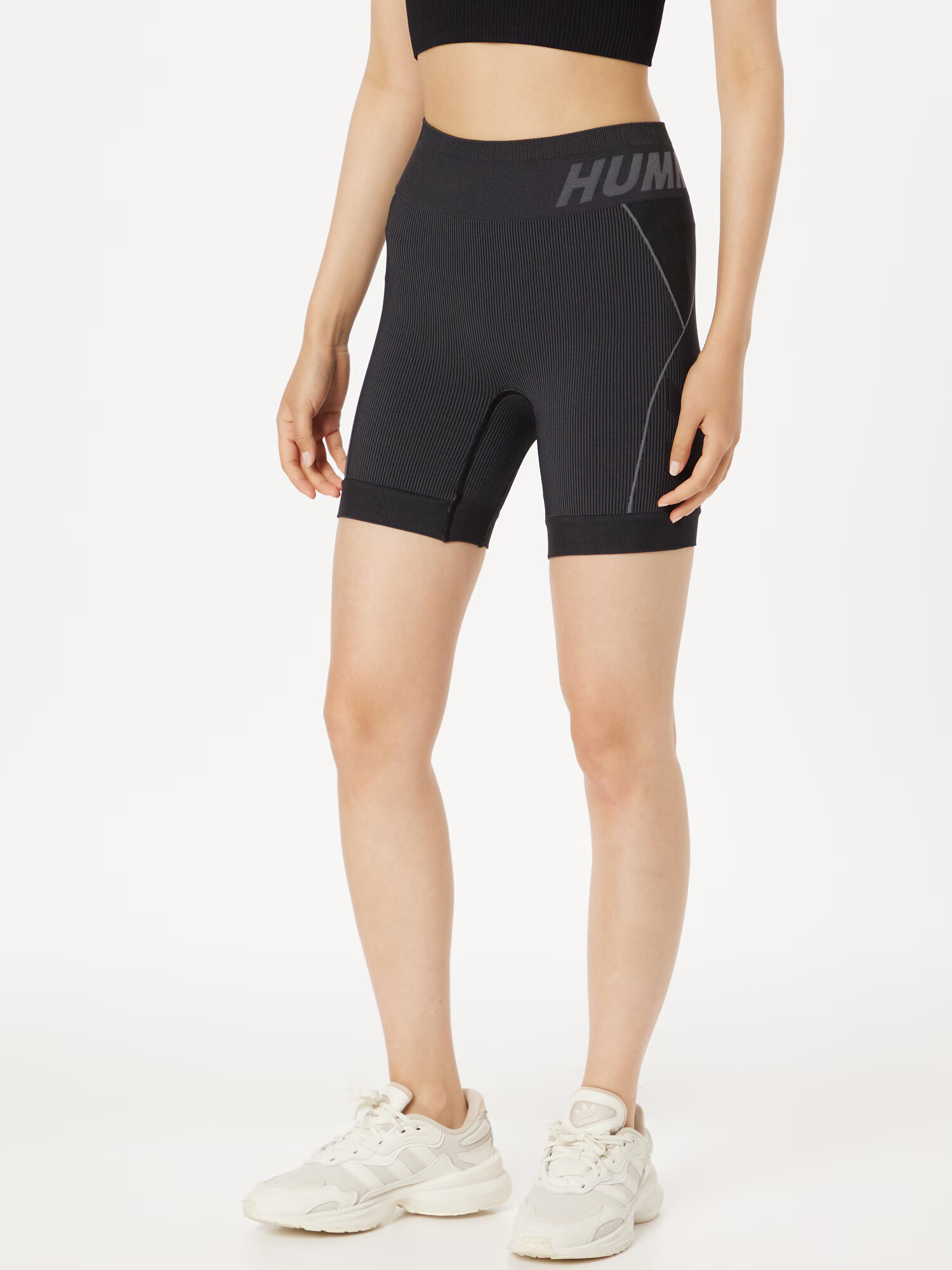 Hummel Pantaloni sport 'Christel' gri fumuriu / negru - Pled.ro