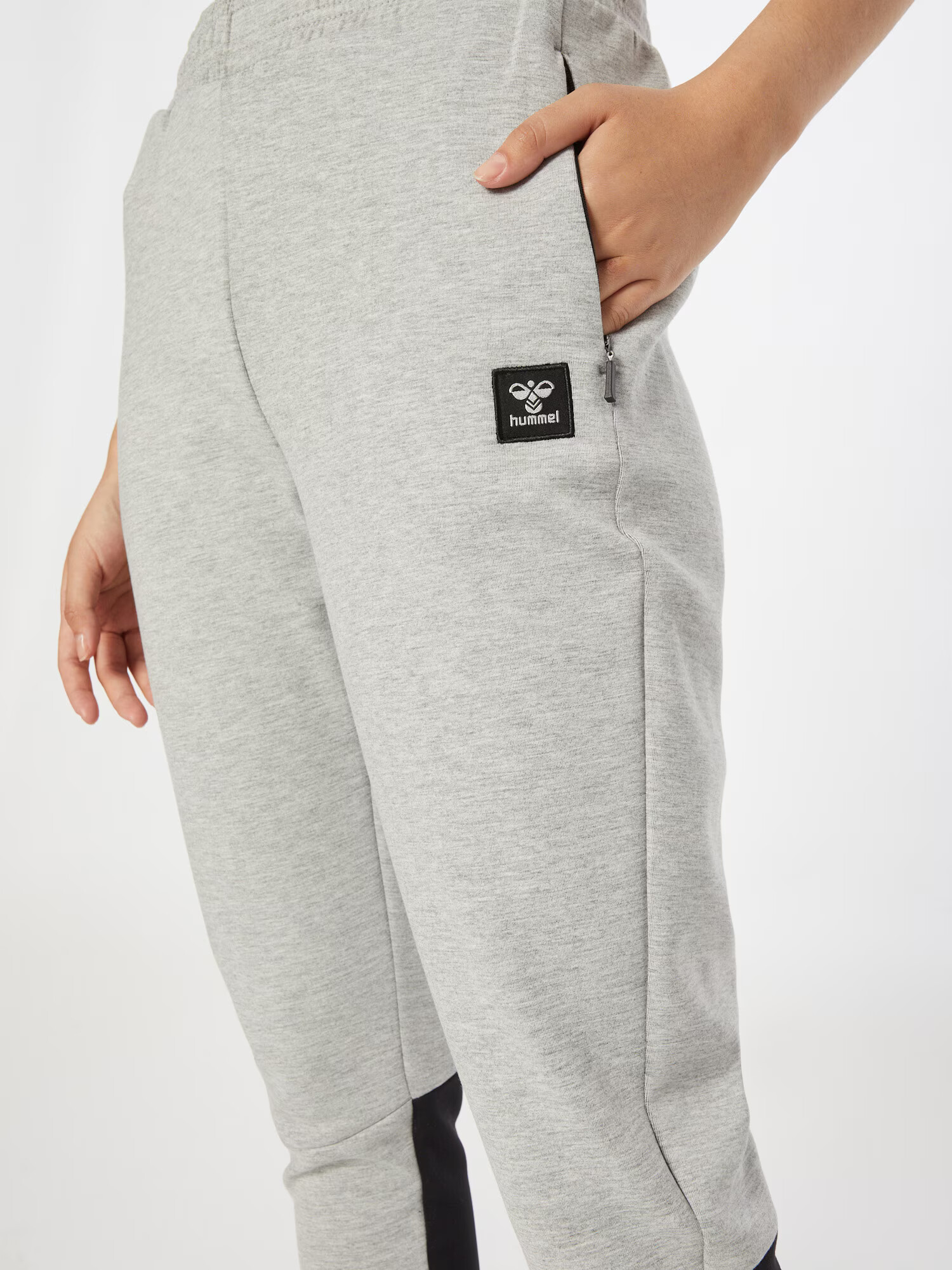 Hummel Pantaloni sport 'Essi' gri deschis / negru - Pled.ro