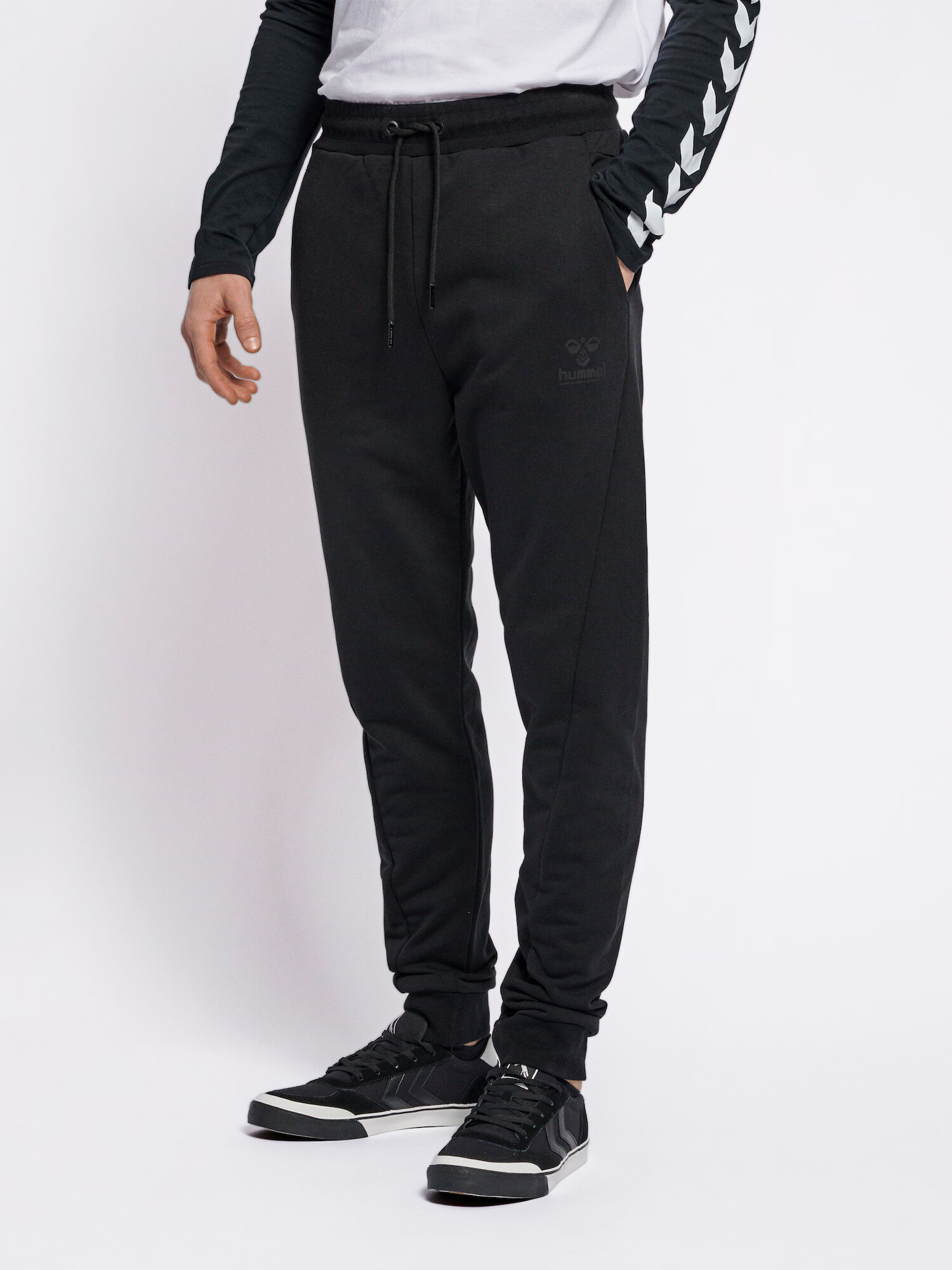 Hummel Pantaloni sport gri grafit / negru - Pled.ro