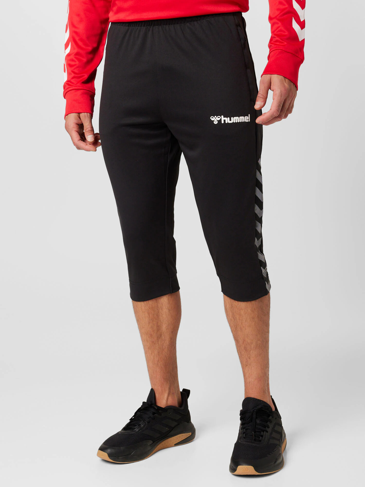 Hummel Pantaloni sport gri / negru / alb - Pled.ro