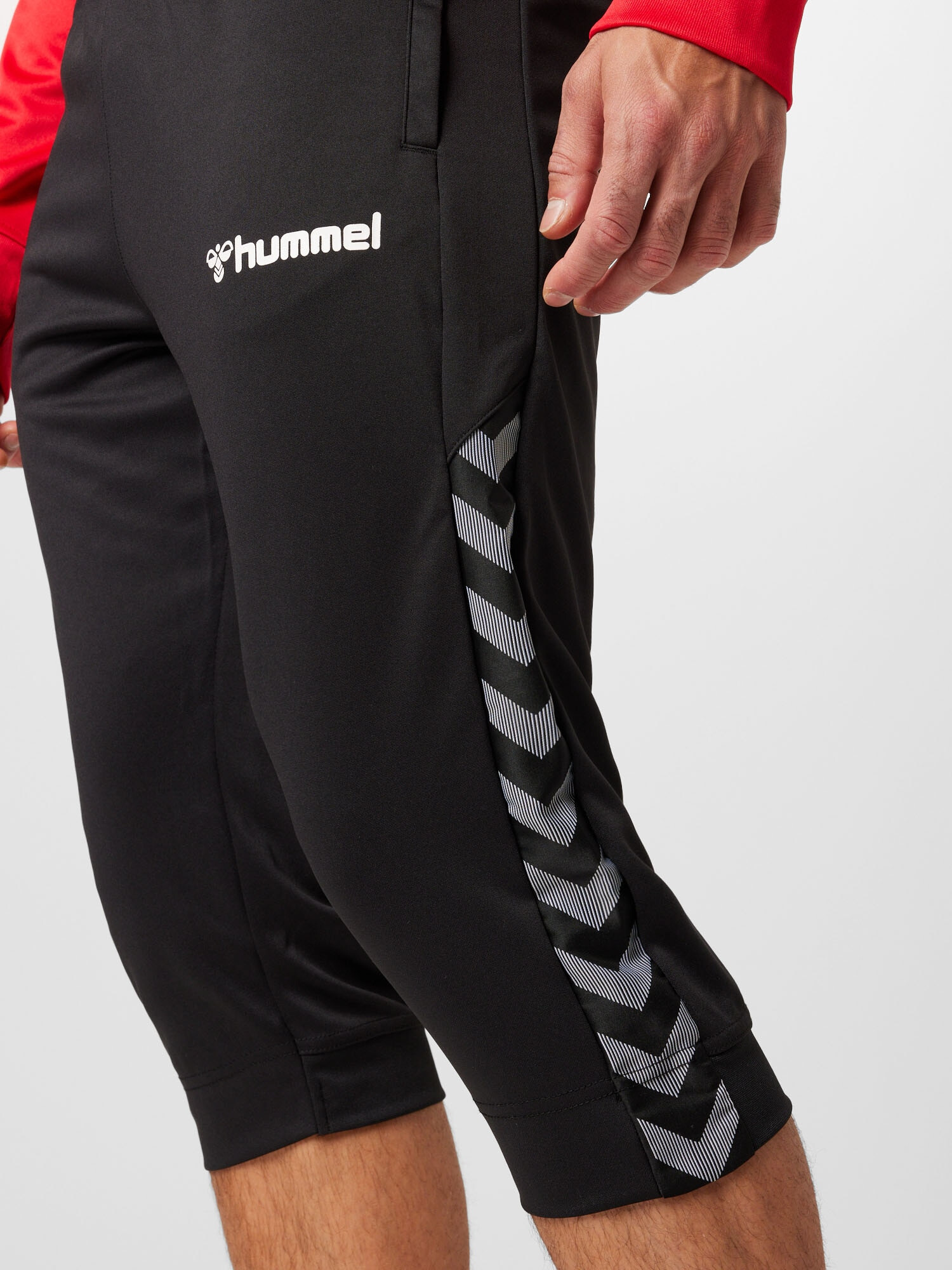 Hummel Pantaloni sport gri / negru / alb - Pled.ro