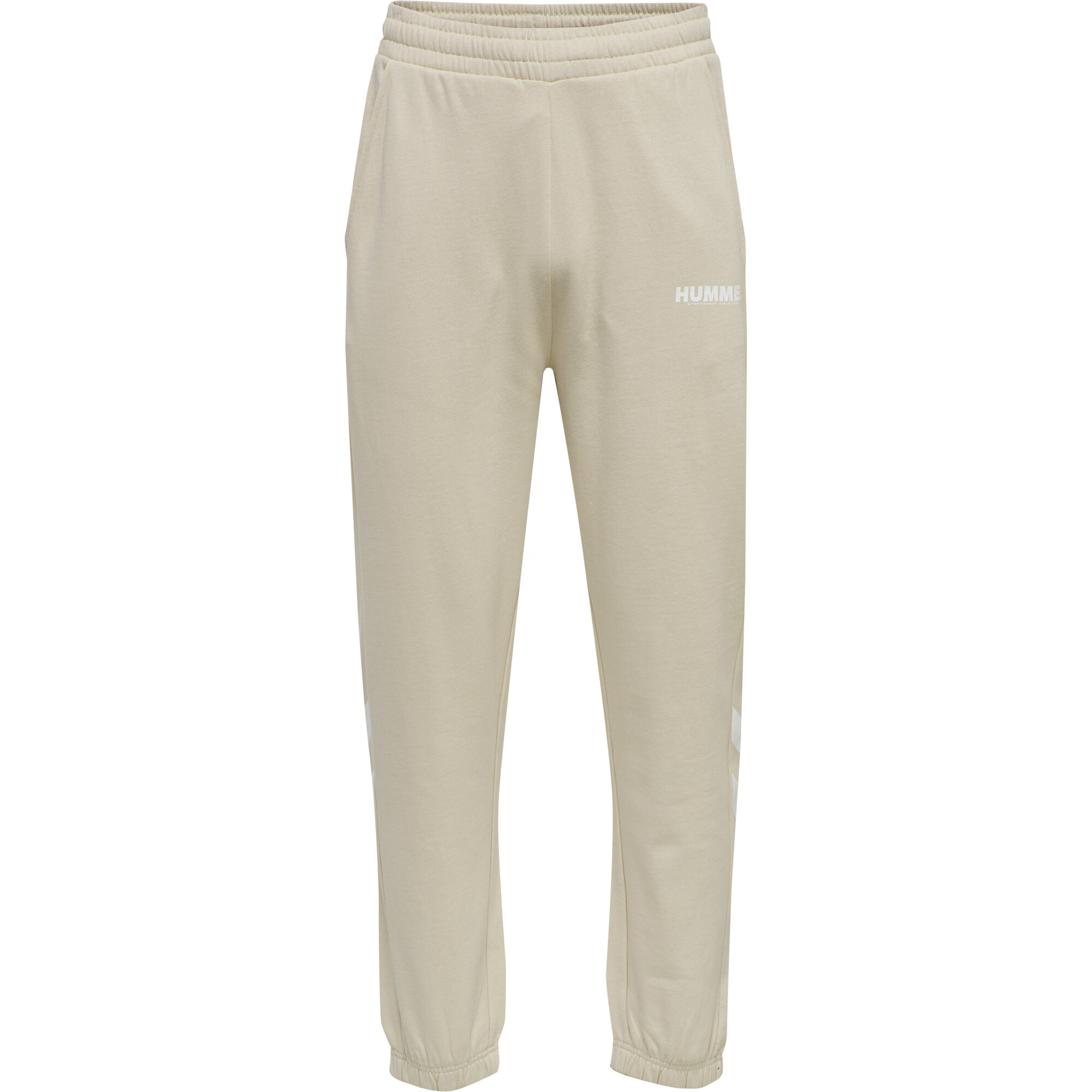 Hummel Pantaloni sport gri piatră / alb - Pled.ro