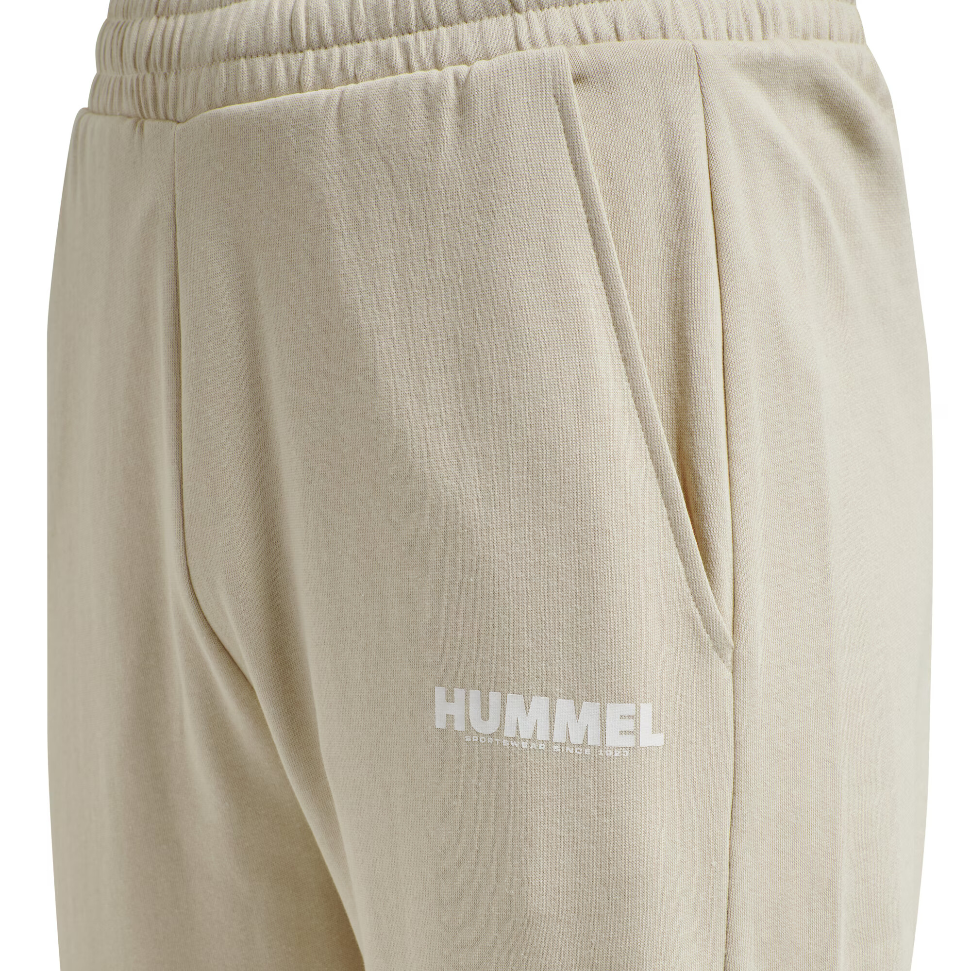 Hummel Pantaloni sport gri piatră / alb - Pled.ro