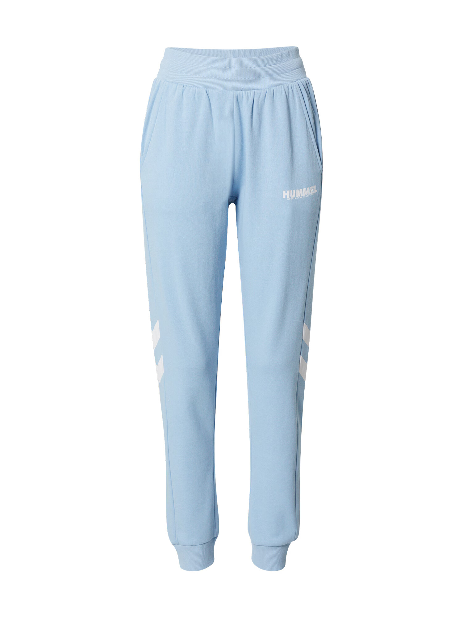 Hummel Pantaloni sport 'Legacy' albastru deschis / alb - Pled.ro