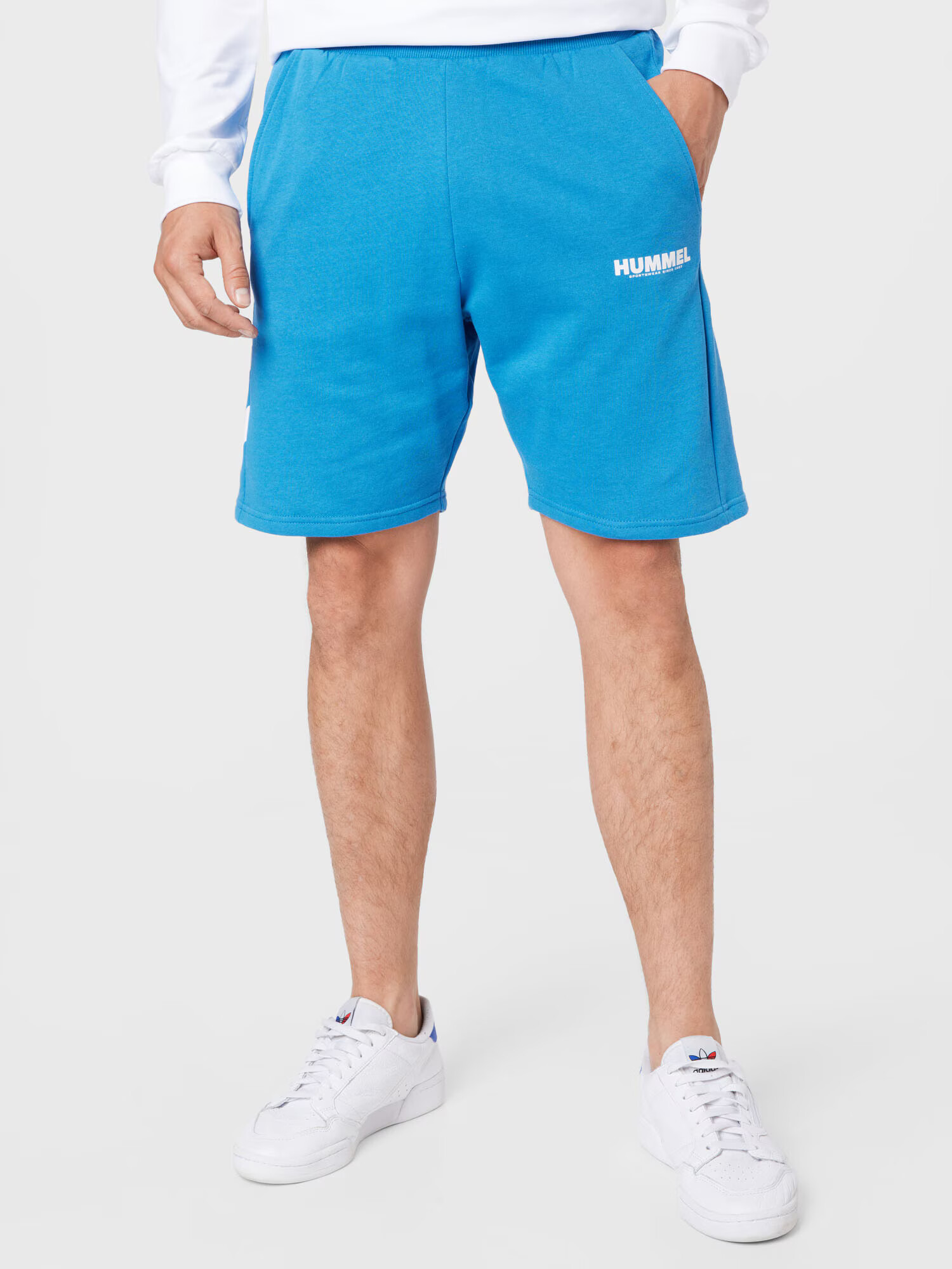 Hummel Pantaloni sport 'Legacy' albastru închis / alb - Pled.ro