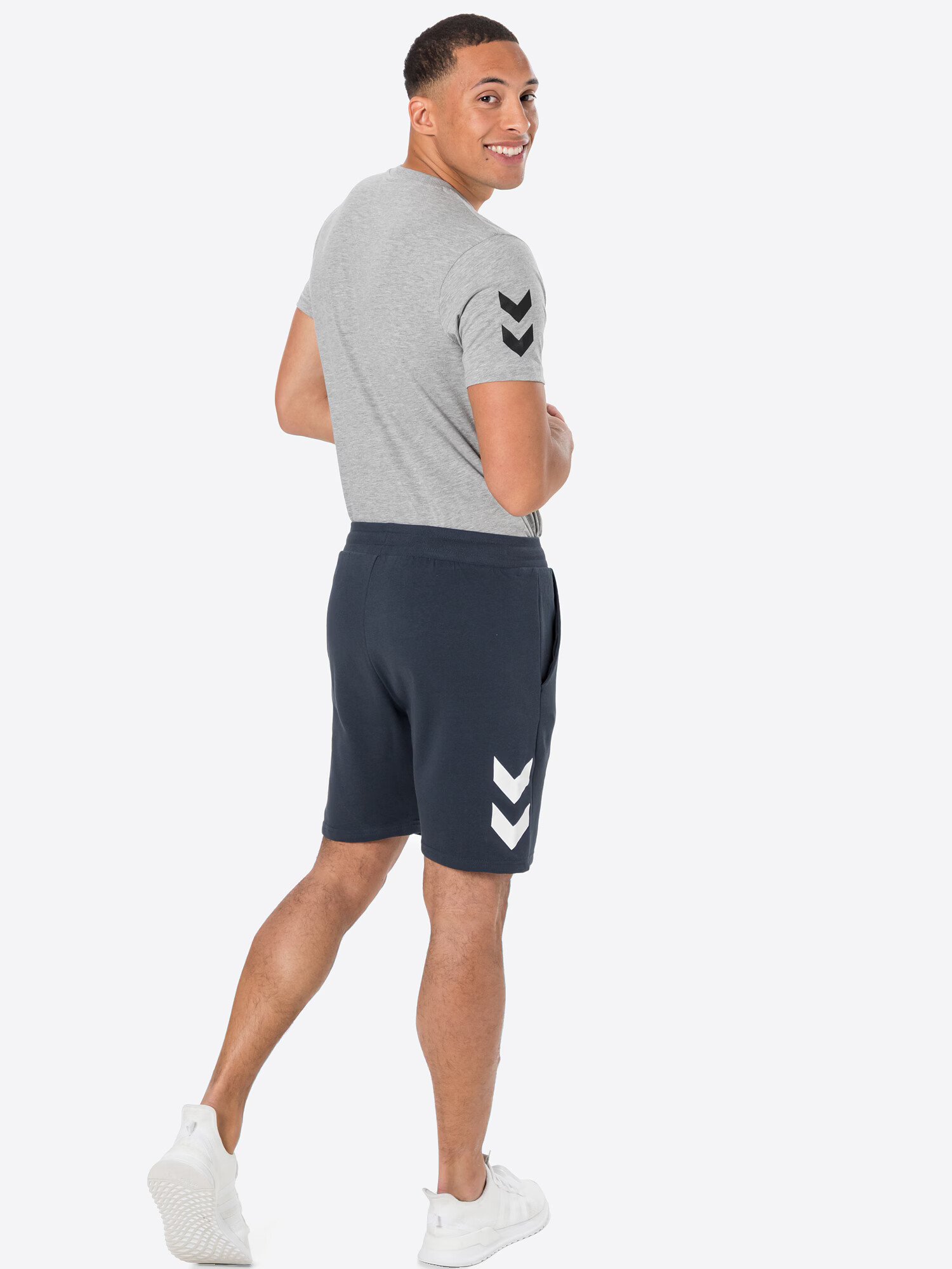 Hummel Pantaloni sport 'Legacy' albastru marin / alb - Pled.ro