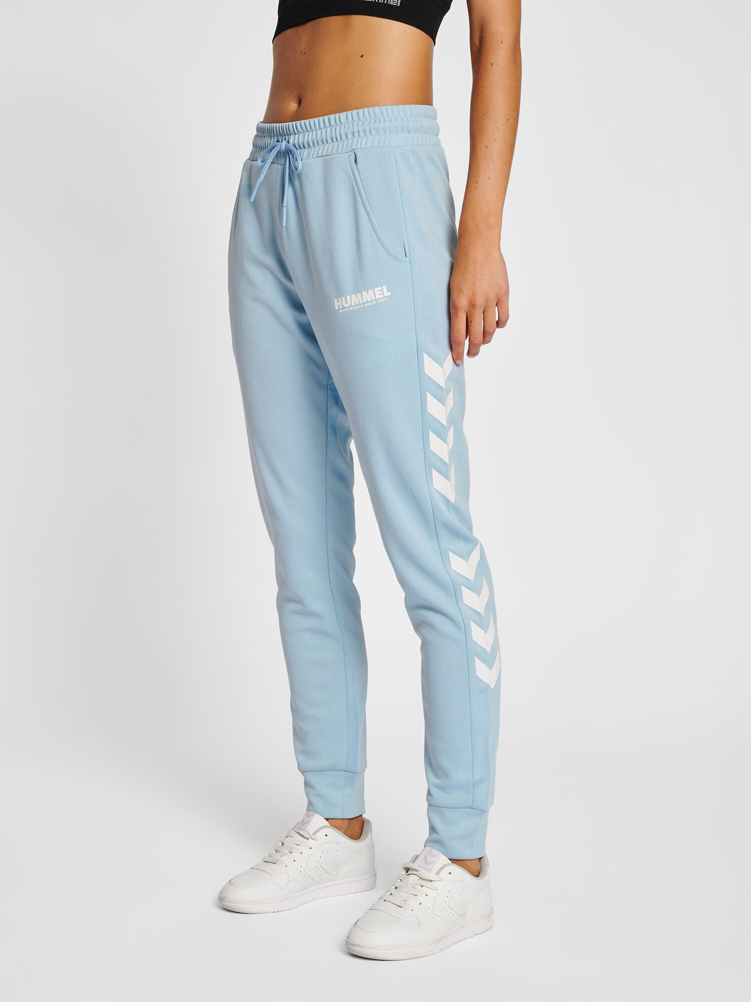 Hummel Pantaloni sport 'Legacy' azuriu / alb - Pled.ro