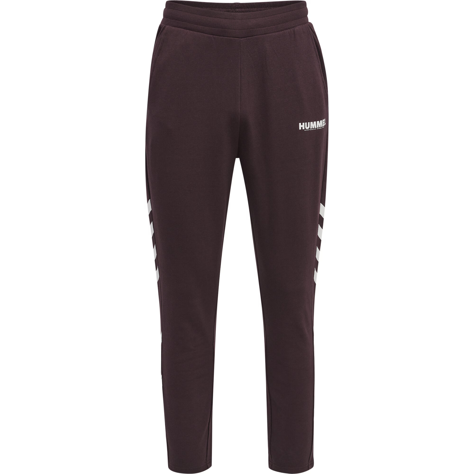 Hummel Pantaloni sport 'Legacy' ciocolatiu / alb - Pled.ro