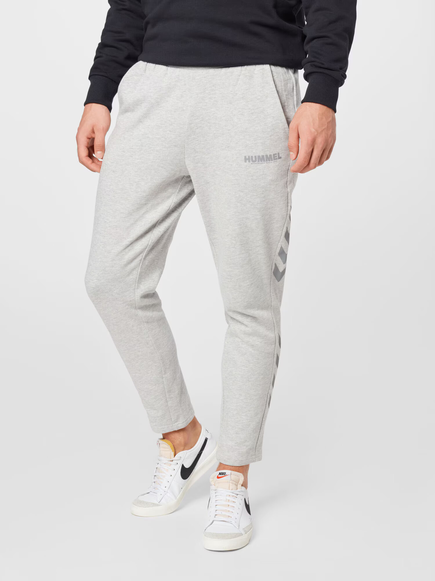 Hummel Pantaloni sport 'Legacy' gri închis / gri amestecat - Pled.ro