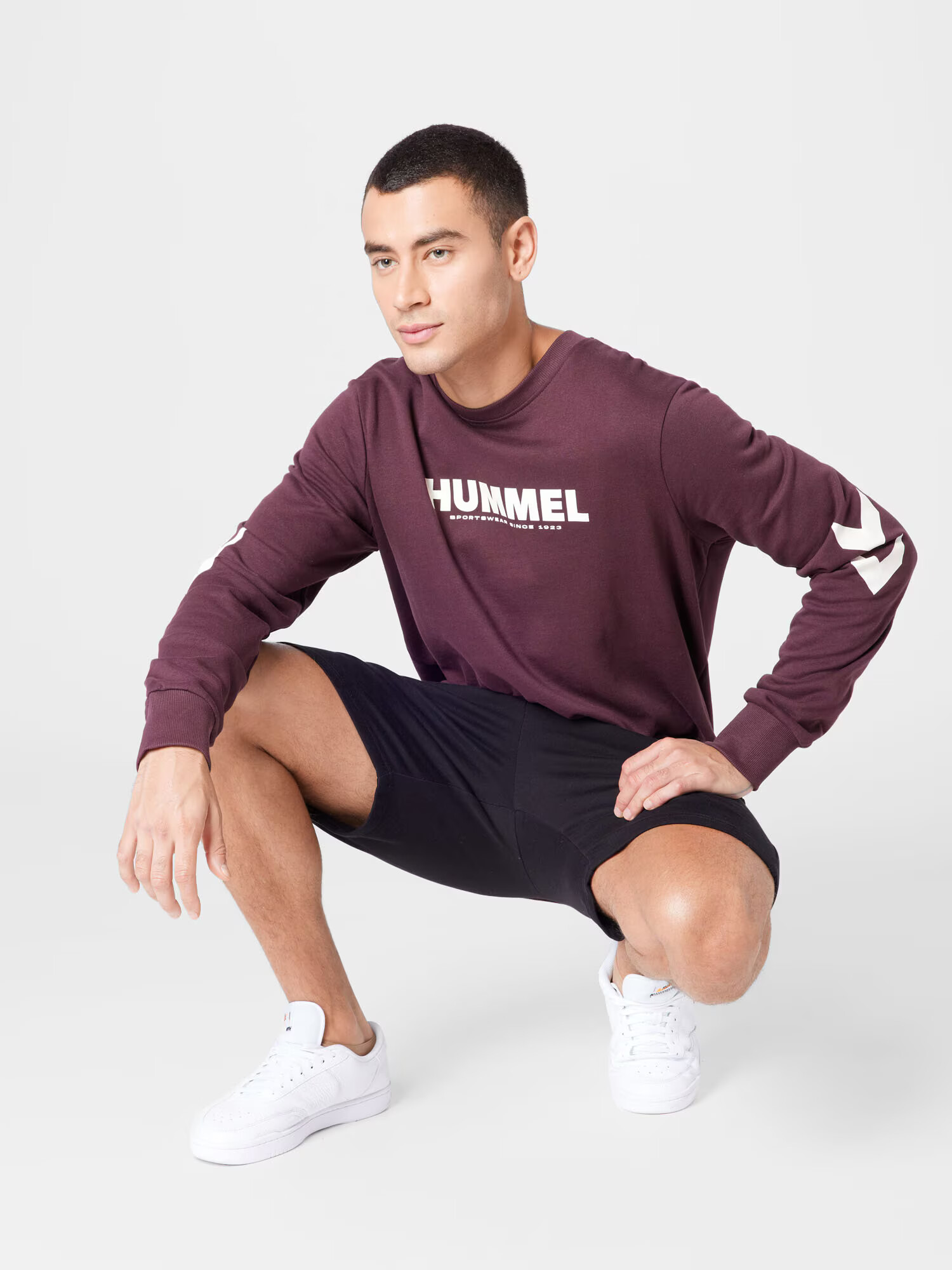 Hummel Pantaloni sport 'Legacy' gri metalic / negru - Pled.ro