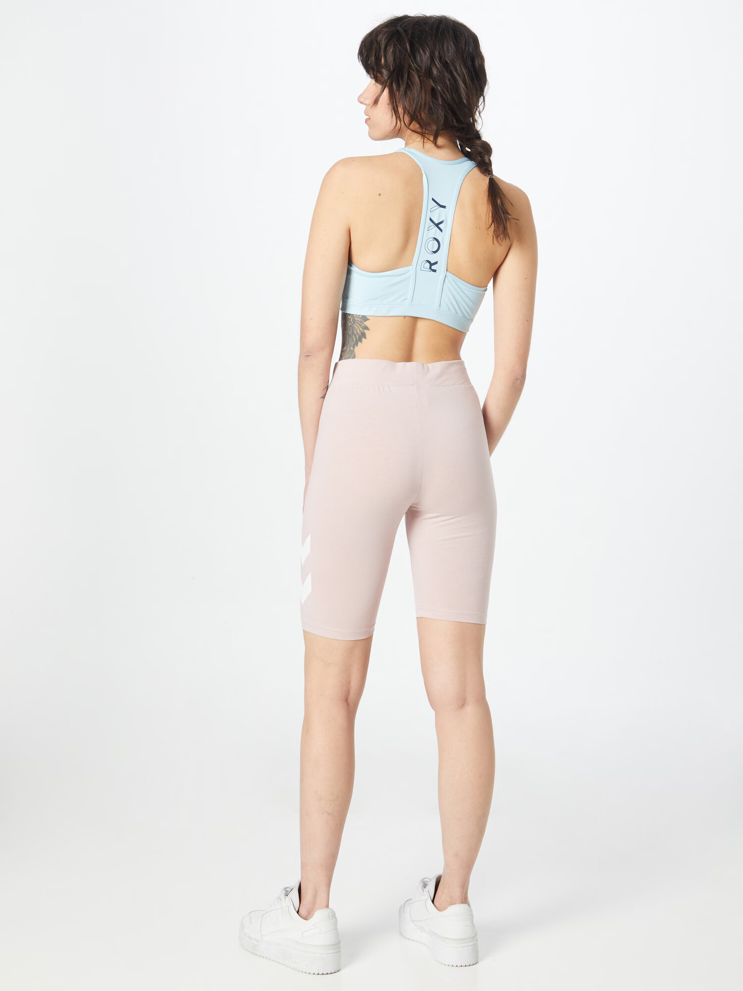 Hummel Pantaloni sport 'Legacy' roz pudră / alb - Pled.ro