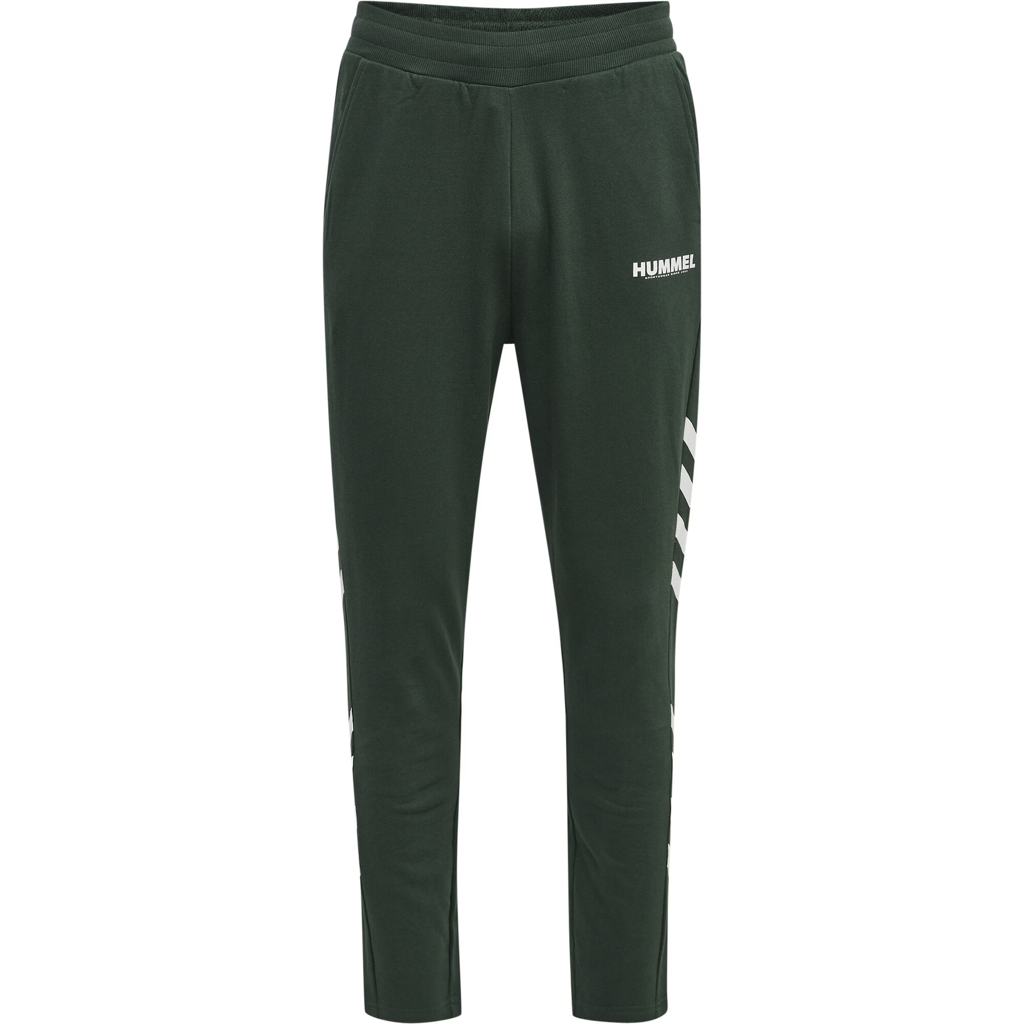 Hummel Pantaloni sport 'Legacy' verde închis / alb - Pled.ro