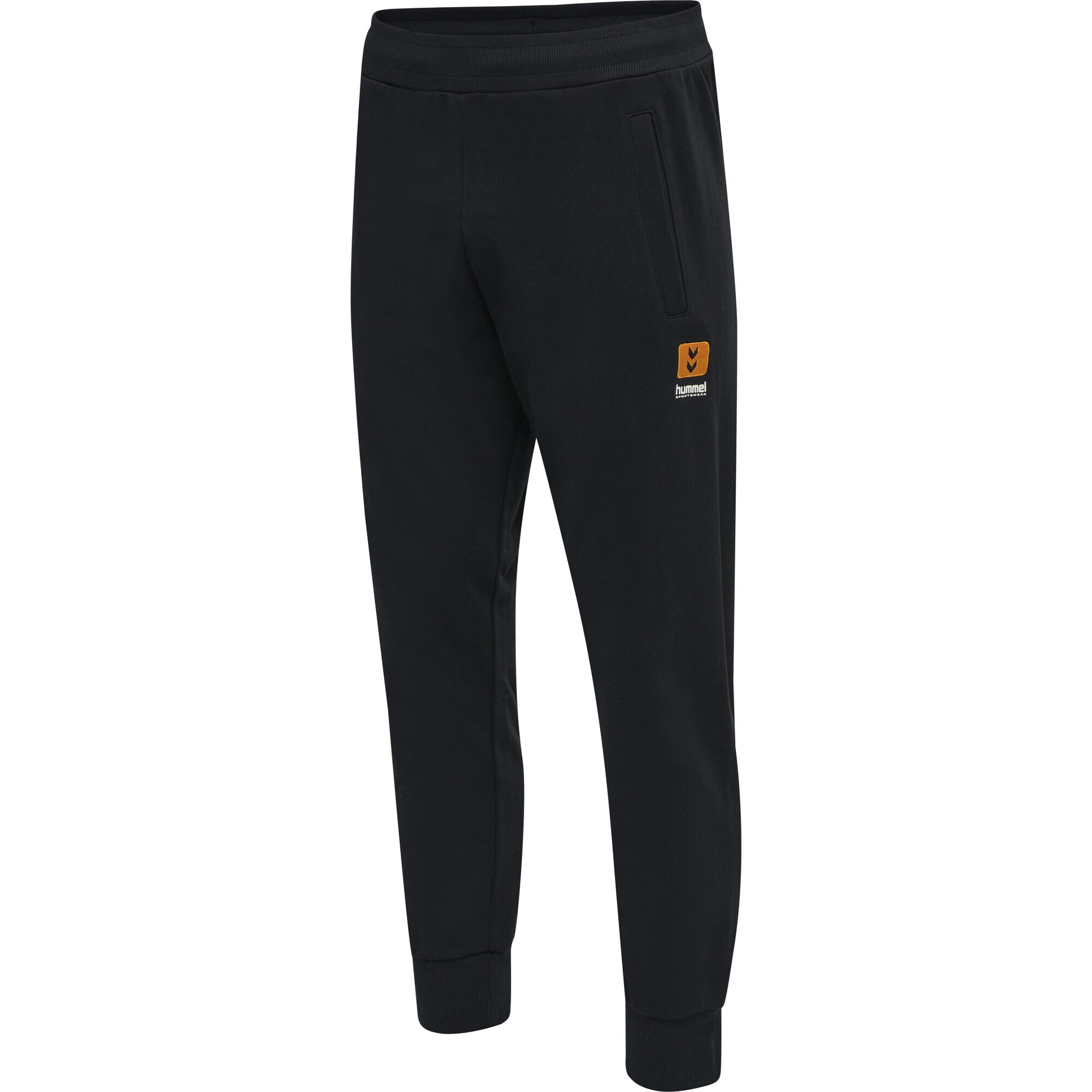 Hummel Pantaloni sport 'Liam' gri deschis / portocaliu / negru - Pled.ro