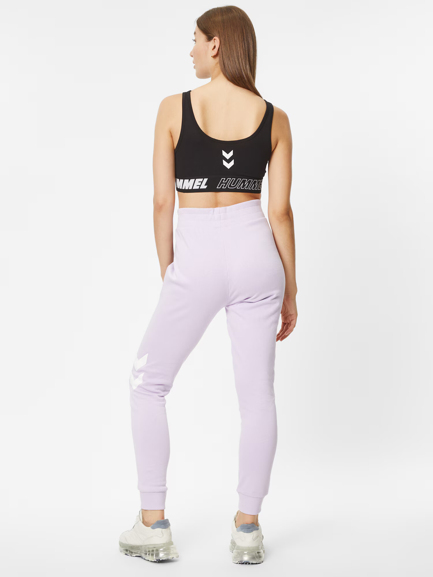 Hummel Pantaloni sport lila / alb - Pled.ro