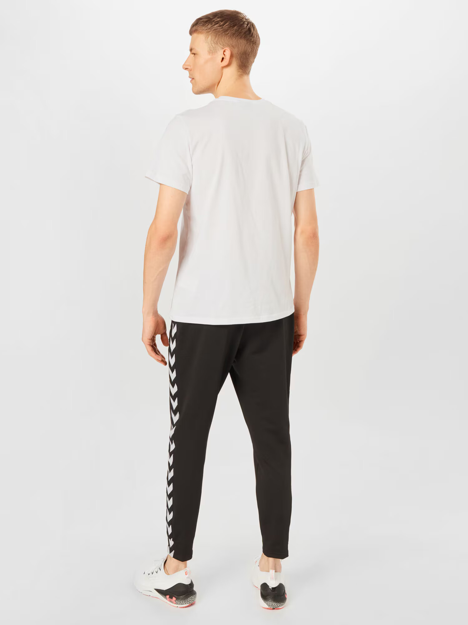 Hummel Pantaloni sport 'Nathan 2.0' negru / alb - Pled.ro