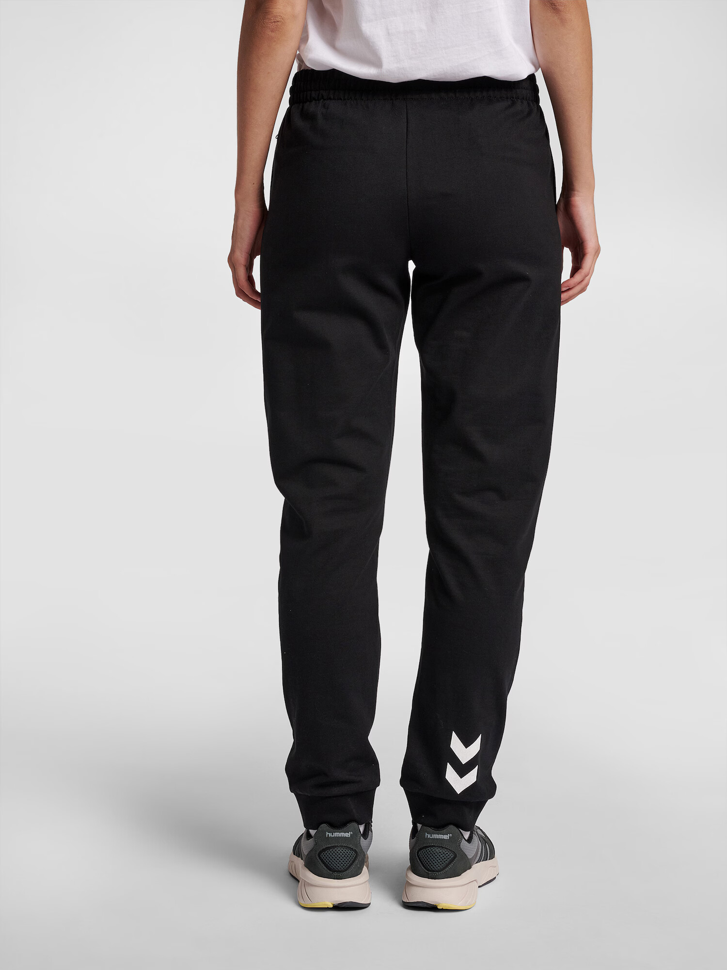 Hummel Pantaloni sport negru / alb - Pled.ro