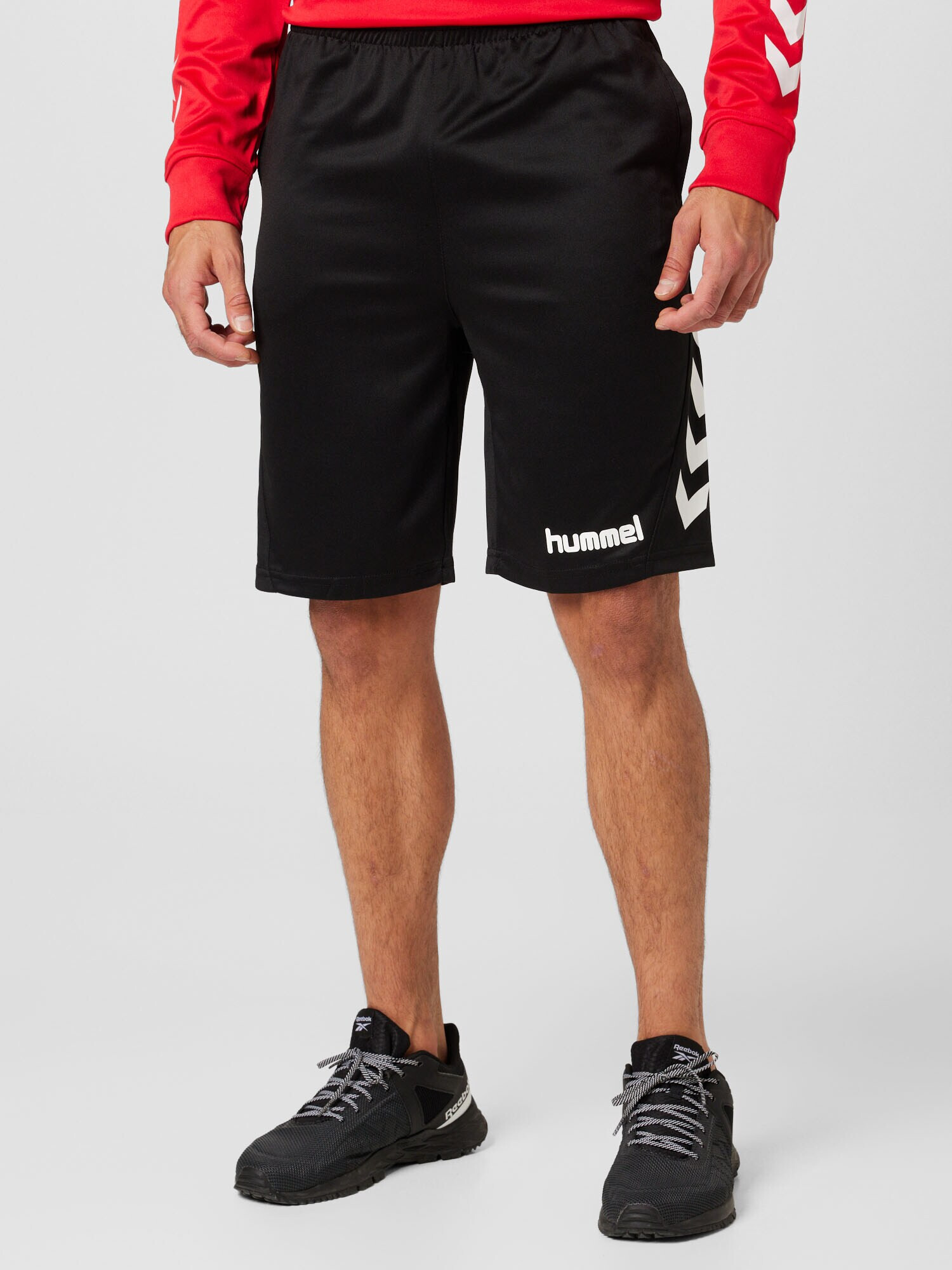 Hummel Pantaloni sport negru / alb - Pled.ro