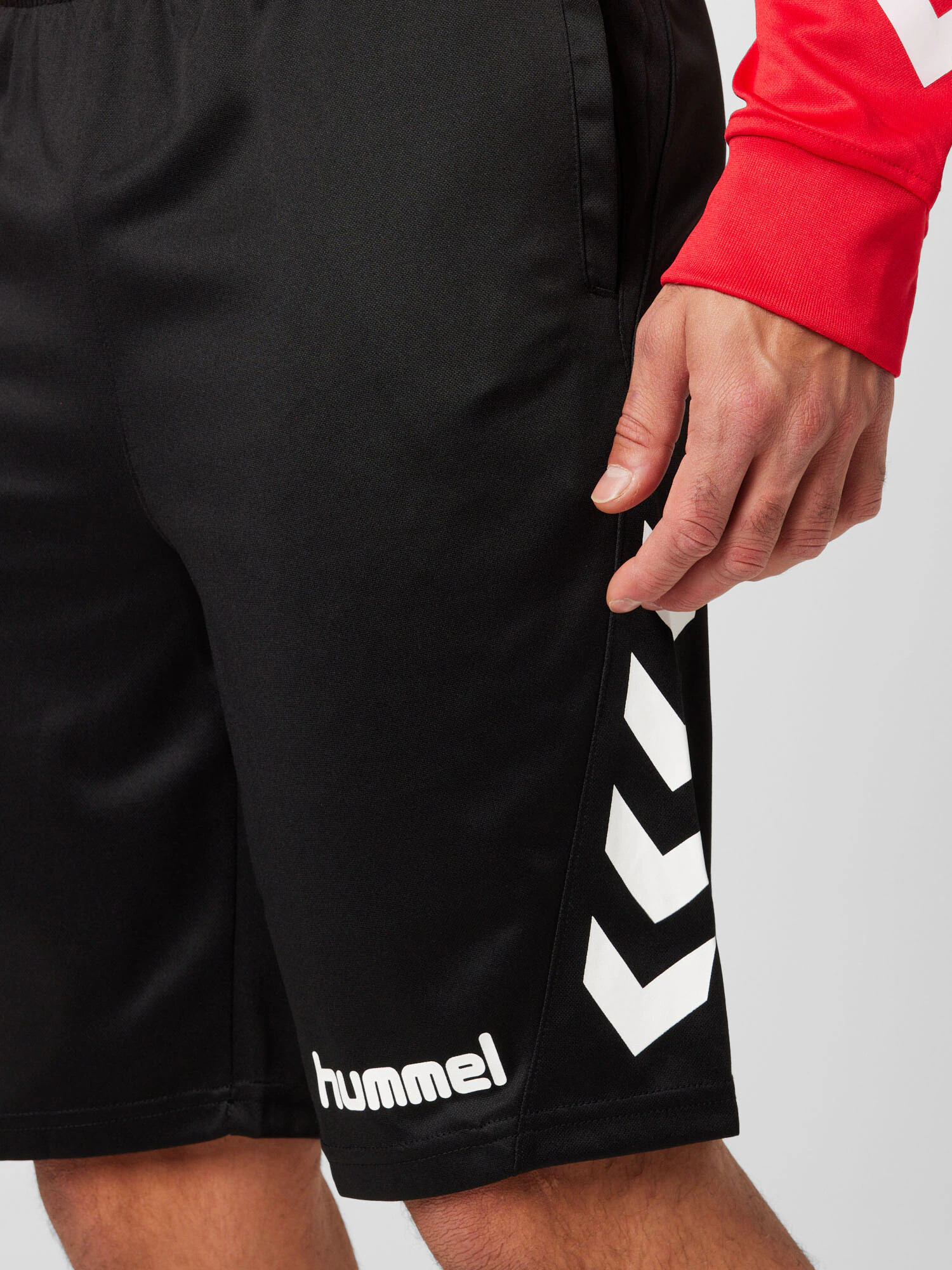 Hummel Pantaloni sport negru / alb - Pled.ro