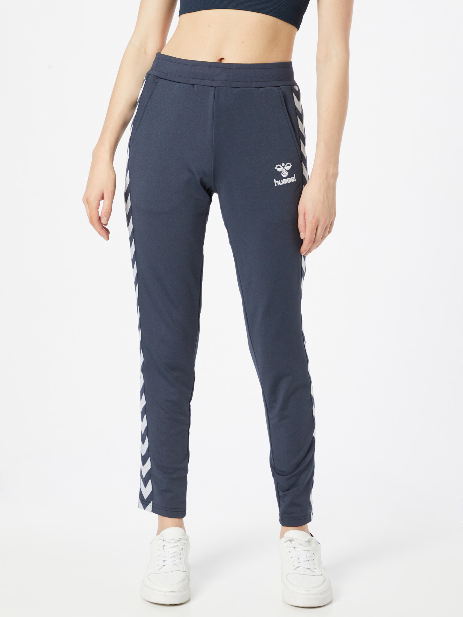 Hummel Pantaloni sport 'NELLY 2.3' bleumarin / alb - Pled.ro