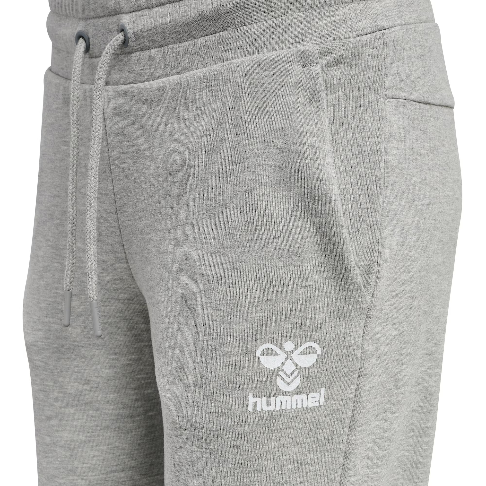 Hummel Pantaloni sport 'Noni 2.0' gri amestecat / alb - Pled.ro