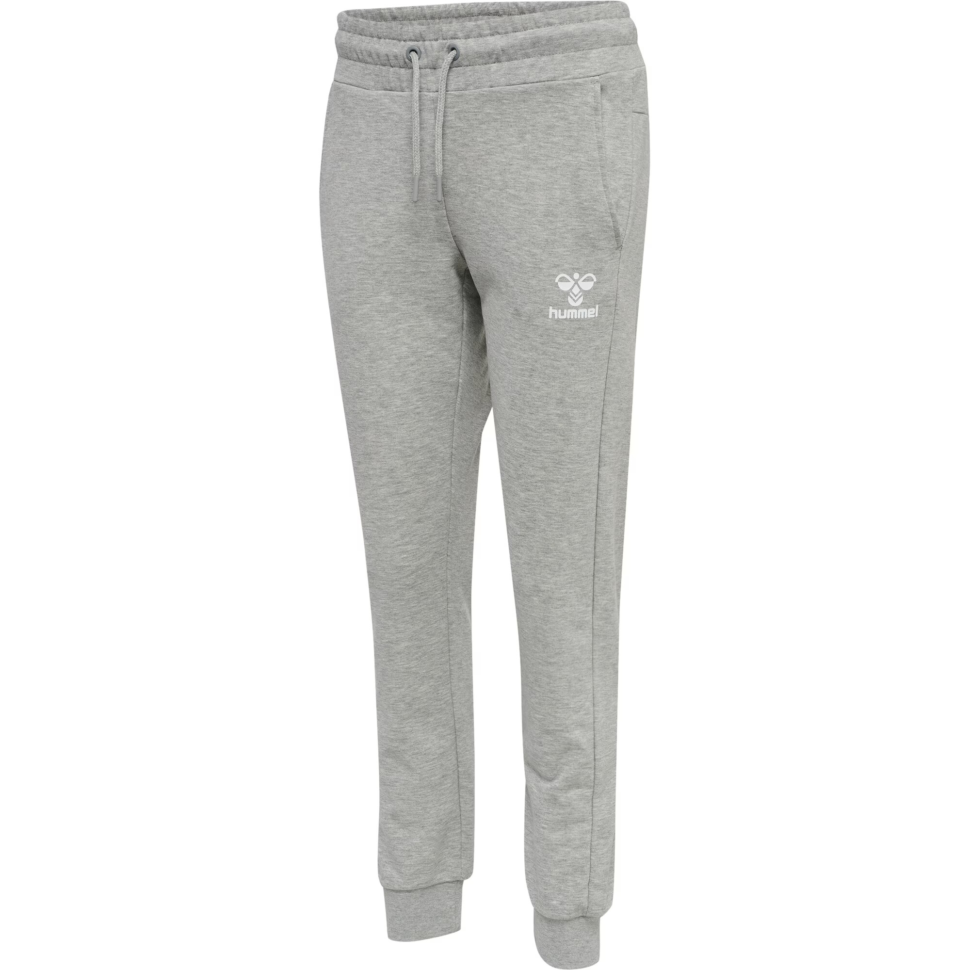 Hummel Pantaloni sport 'Noni 2.0' gri amestecat / alb - Pled.ro