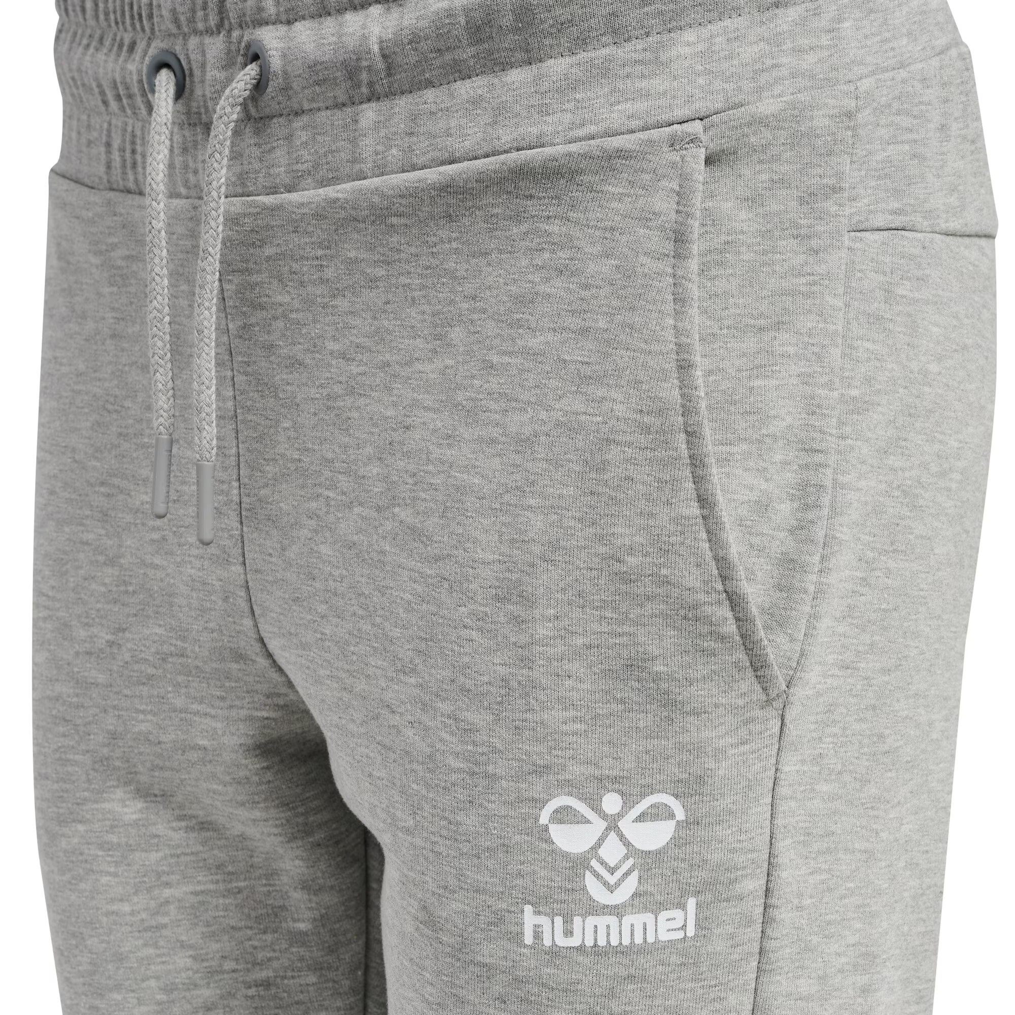 Hummel Pantaloni sport 'Noni 2.0' gri amestecat / alb - Pled.ro