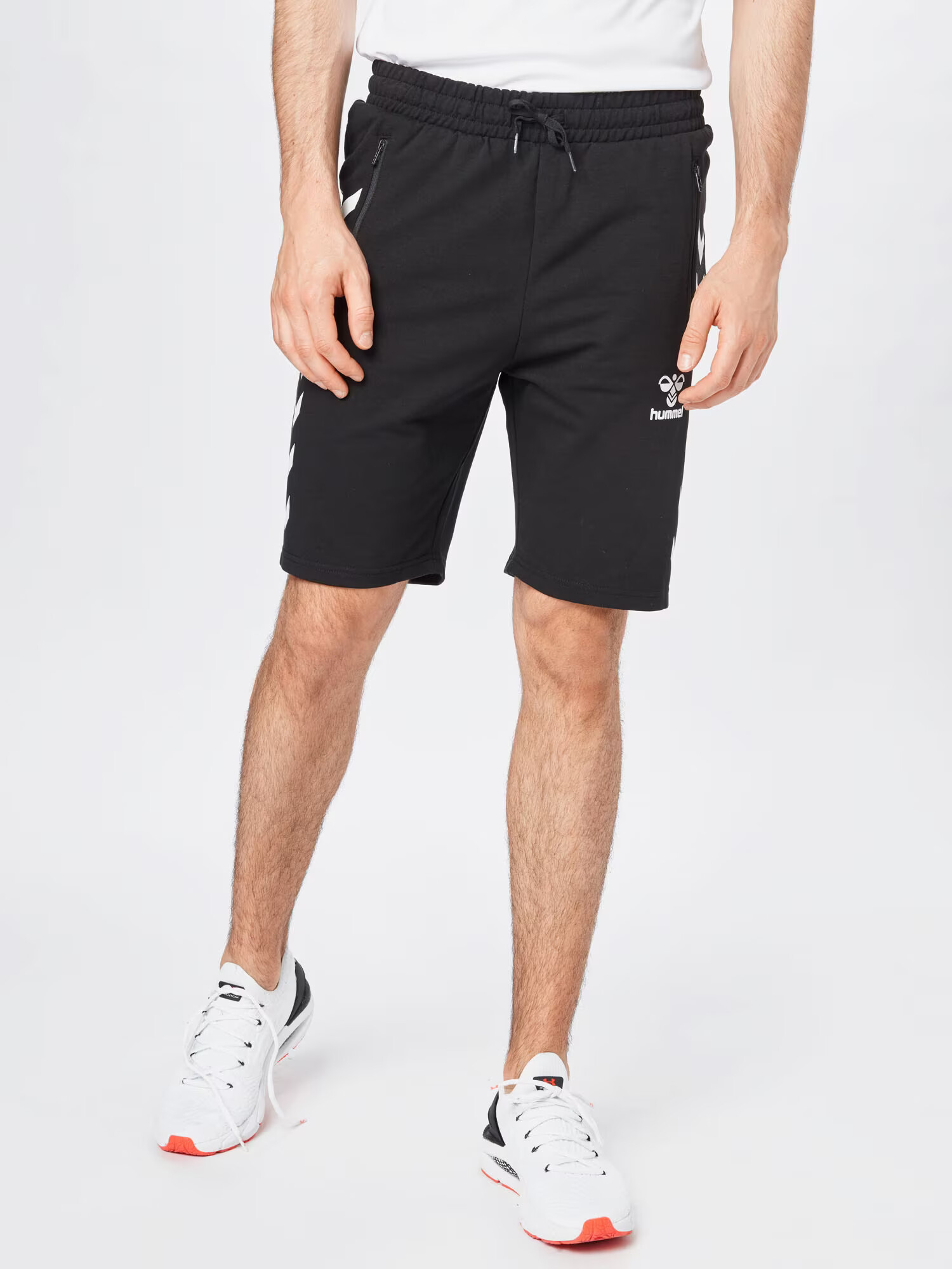 Hummel Pantaloni sport 'Ray 2.0' negru / alb - Pled.ro