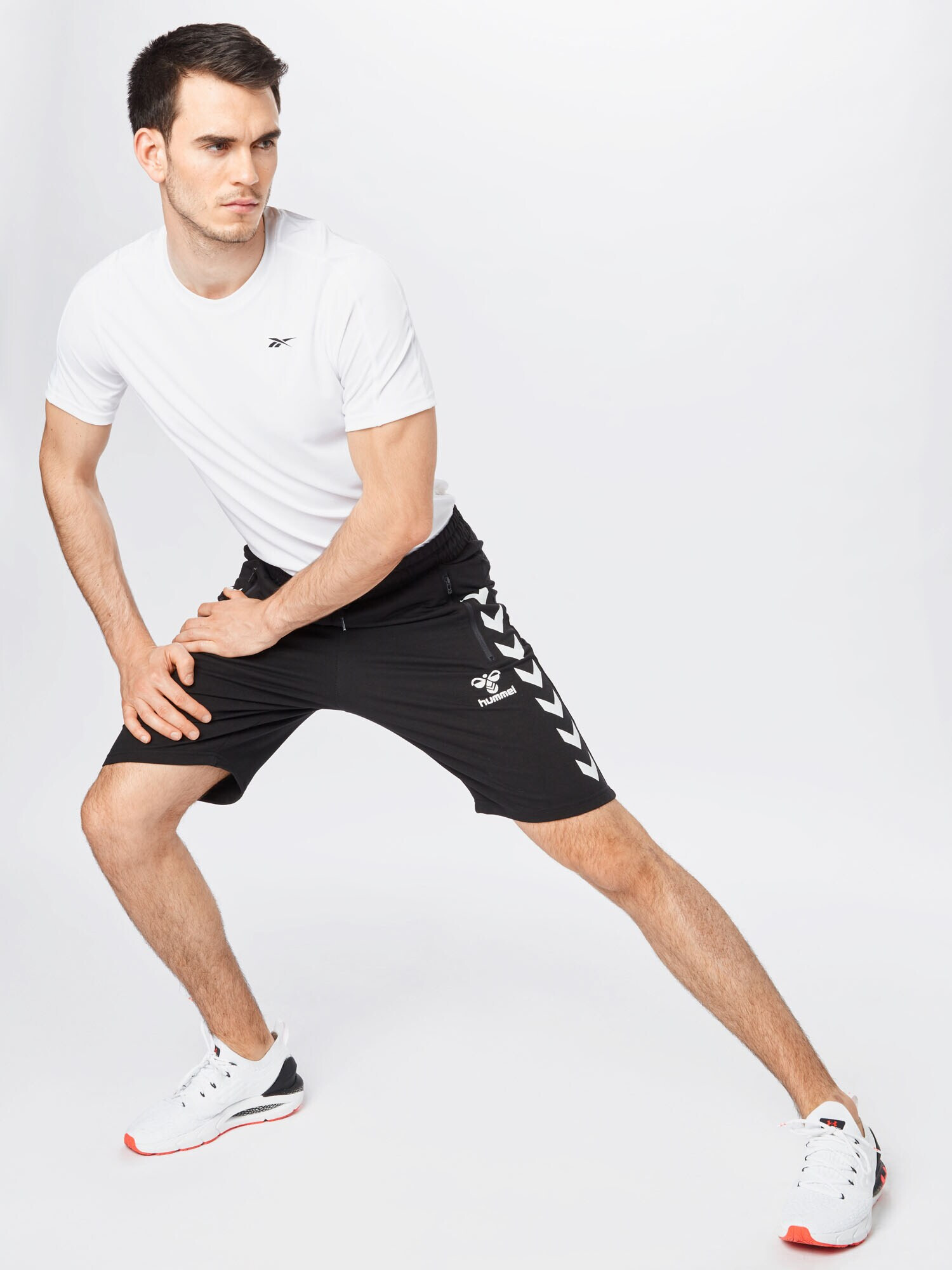 Hummel Pantaloni sport 'Ray 2.0' negru / alb - Pled.ro