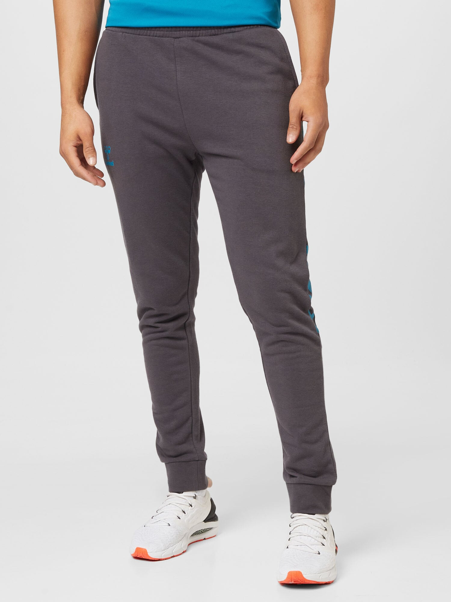 Hummel Pantaloni sport 'Staltic' albastru deschis / gri închis - Pled.ro