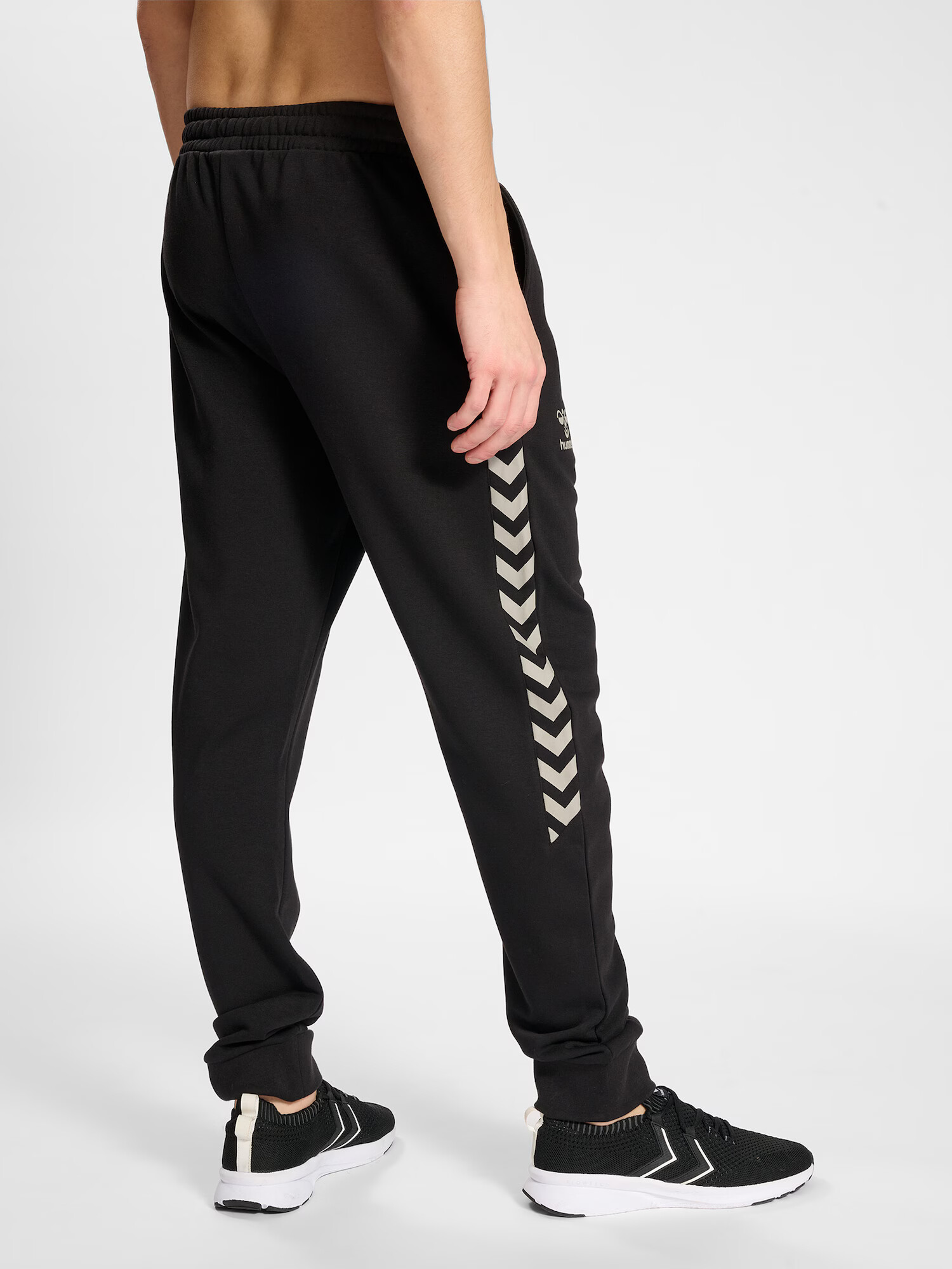 Hummel Pantaloni sport 'Staltic' negru / alb - Pled.ro