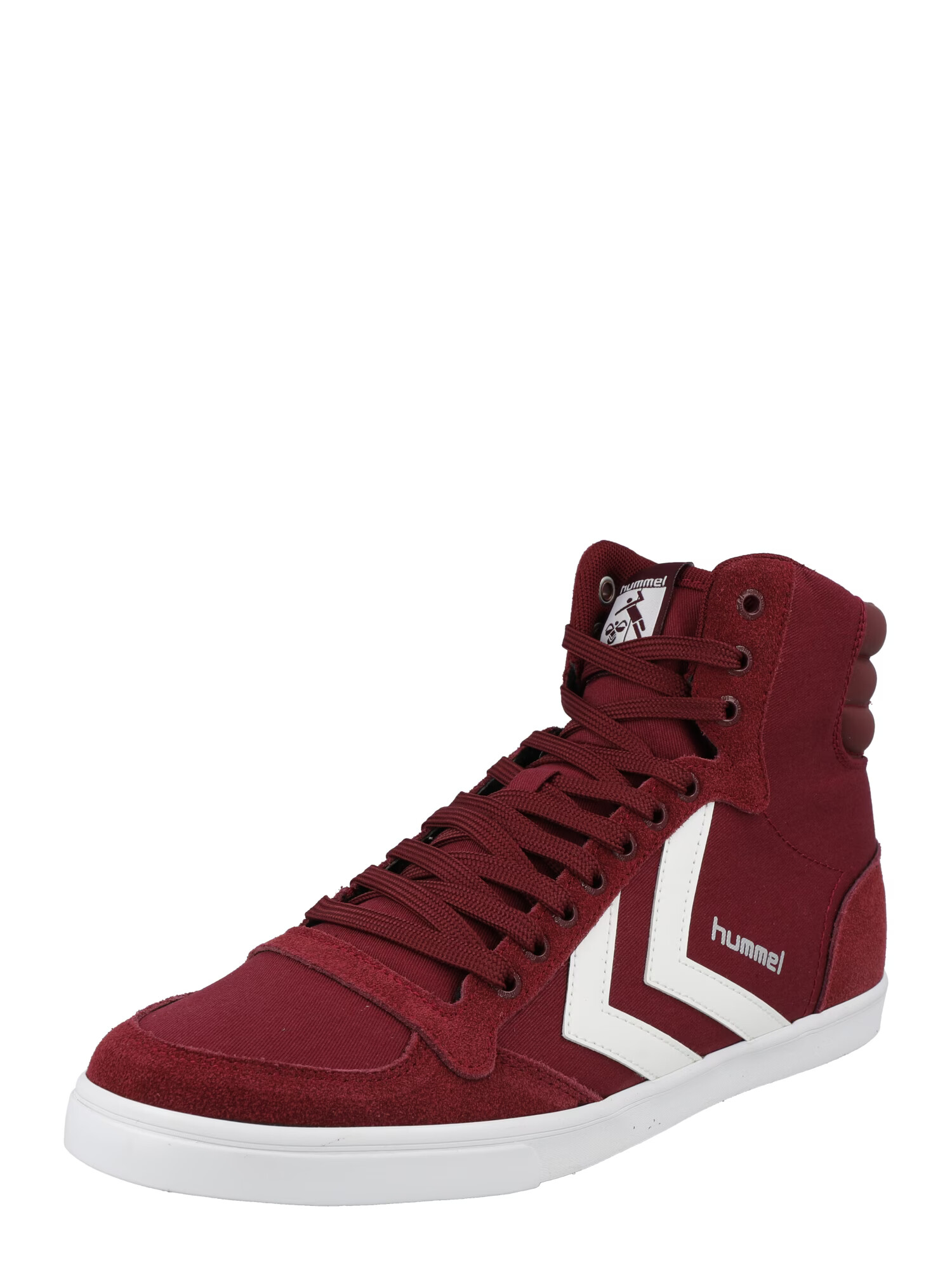 Hummel Sneaker înalt roșu bordeaux / alb - Pled.ro