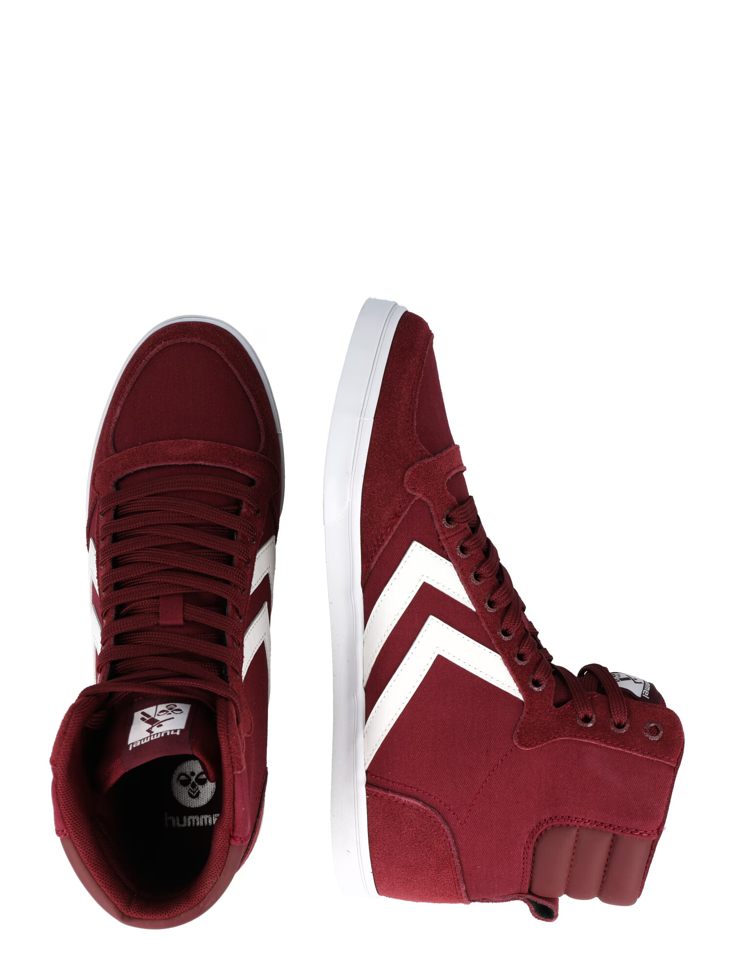 Hummel Sneaker înalt roșu bordeaux / alb - Pled.ro