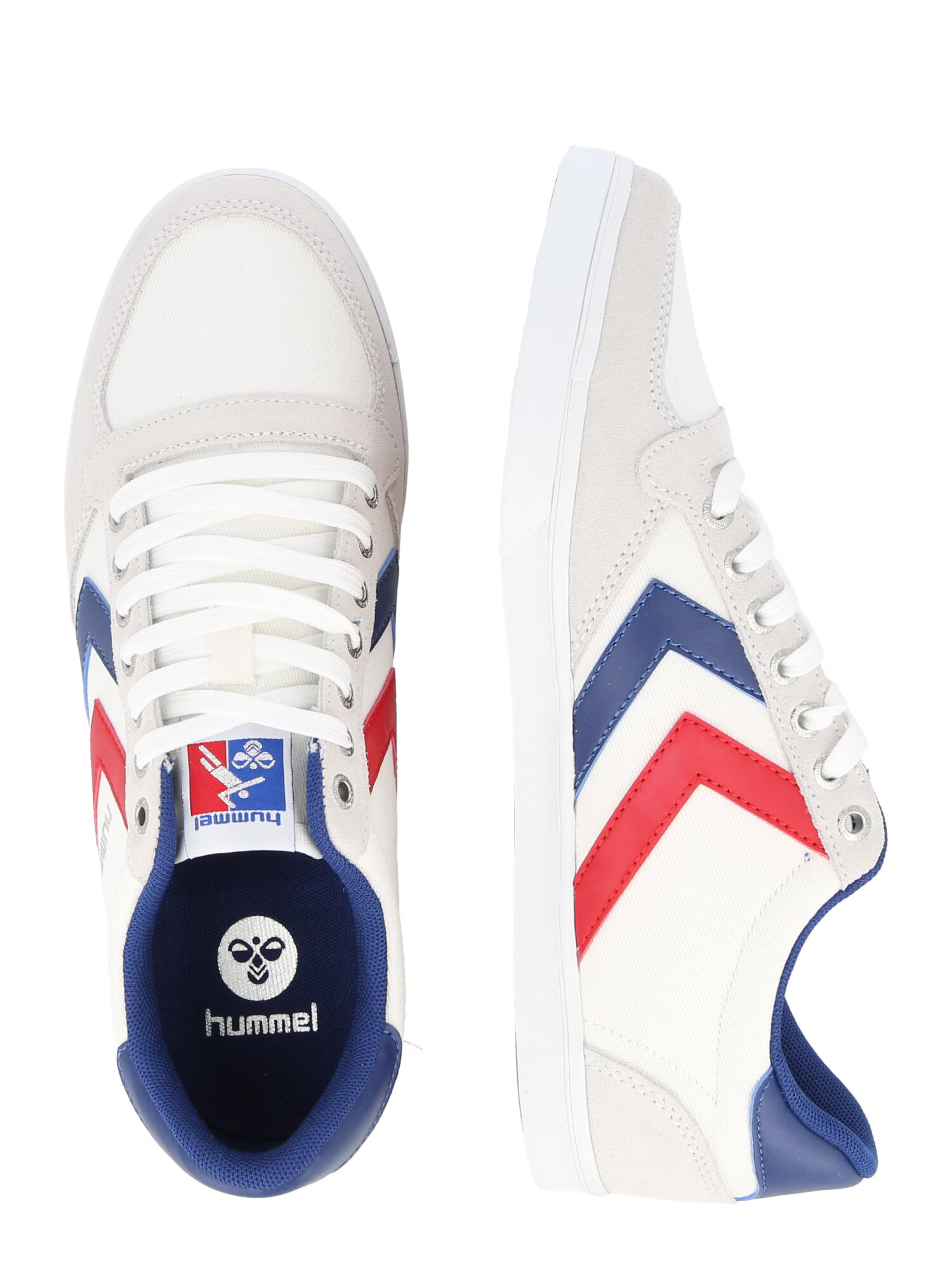 Hummel Sneaker înalt 'Stadil' bleumarin / gri argintiu / gri deschis / roși aprins / alb - Pled.ro