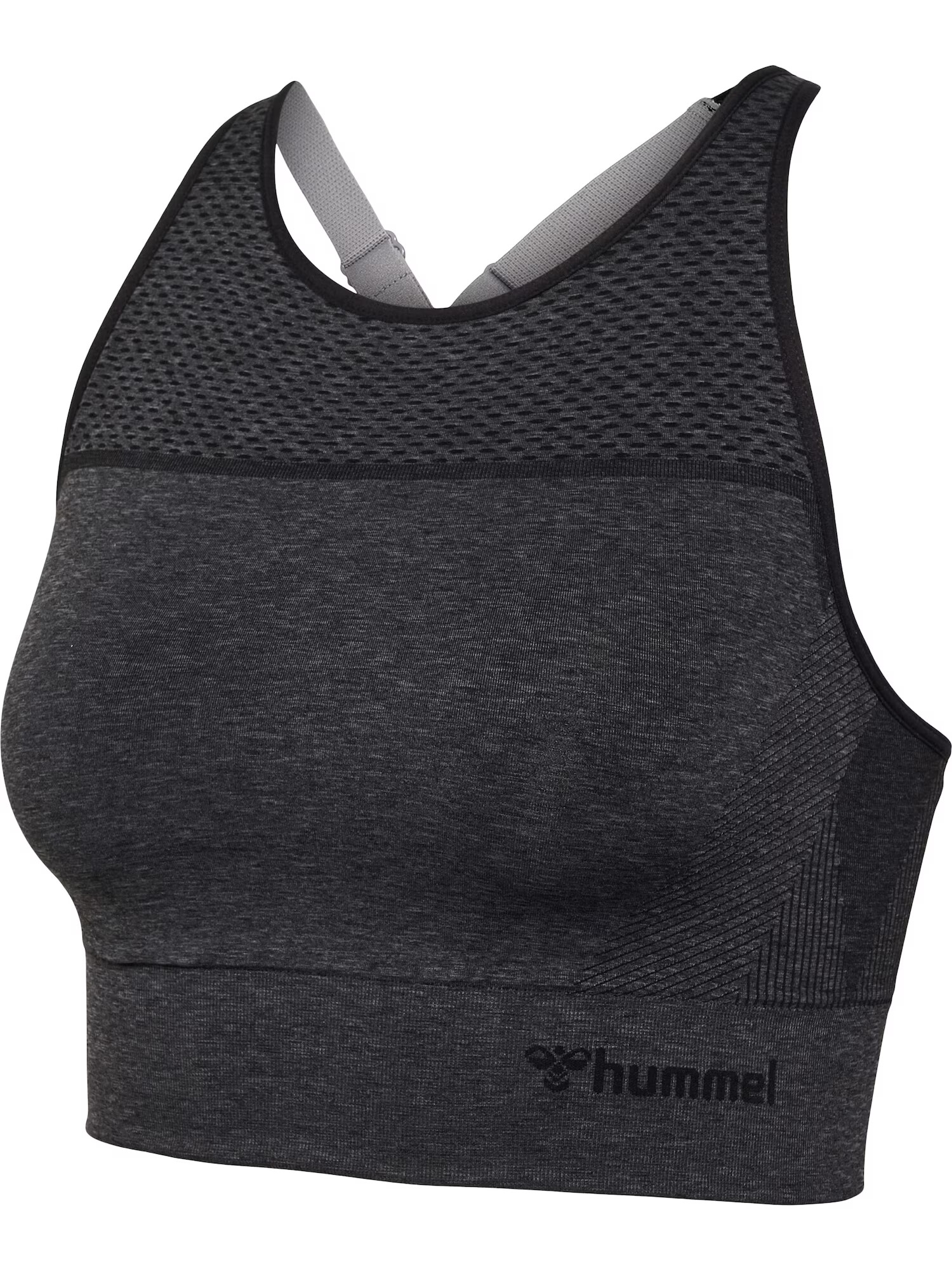 Hummel Sutien sport 'Hana 2.0' gri deschis / negru amestecat - Pled.ro