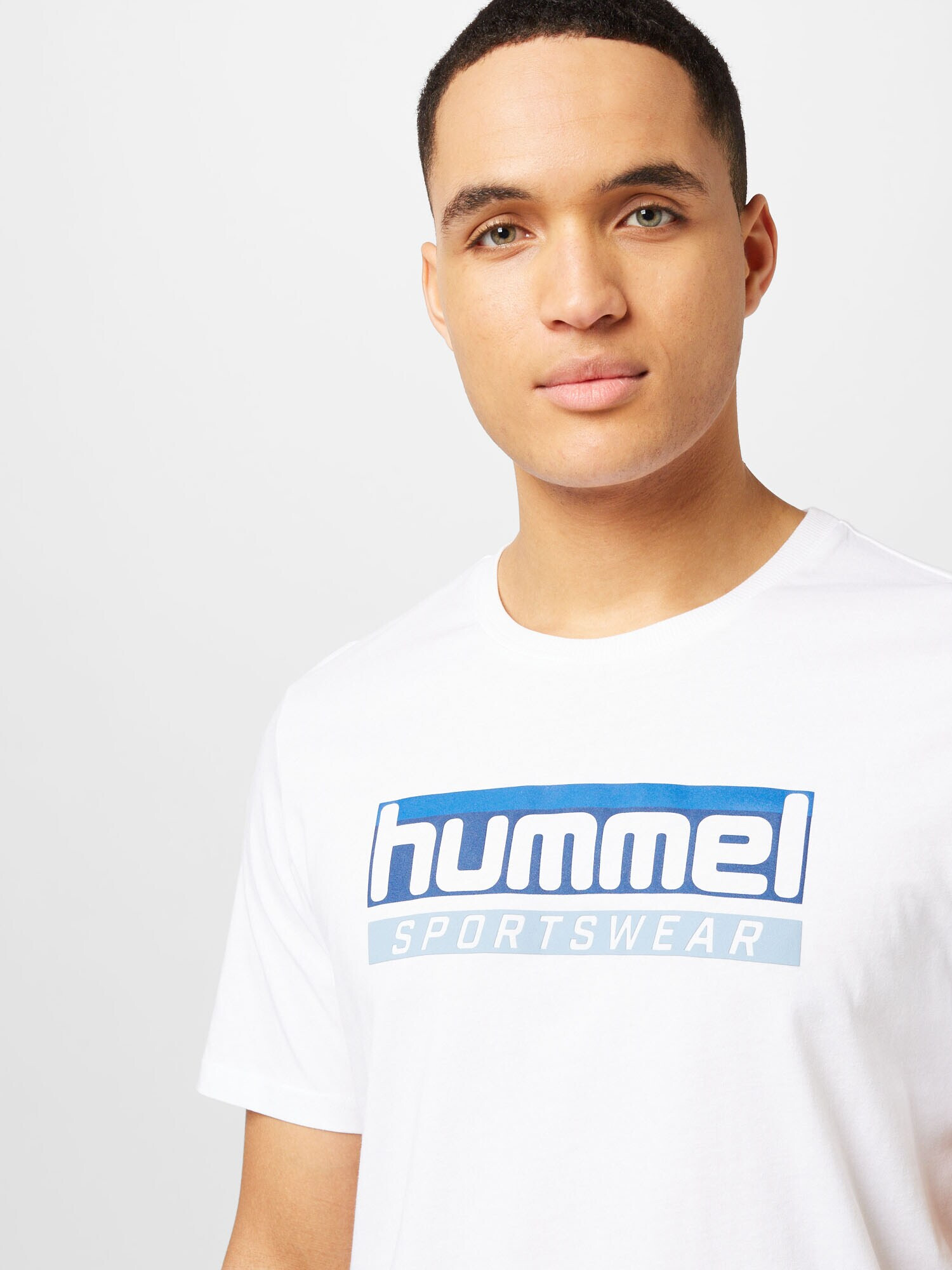 Hummel Tricou albastru / alb - Pled.ro