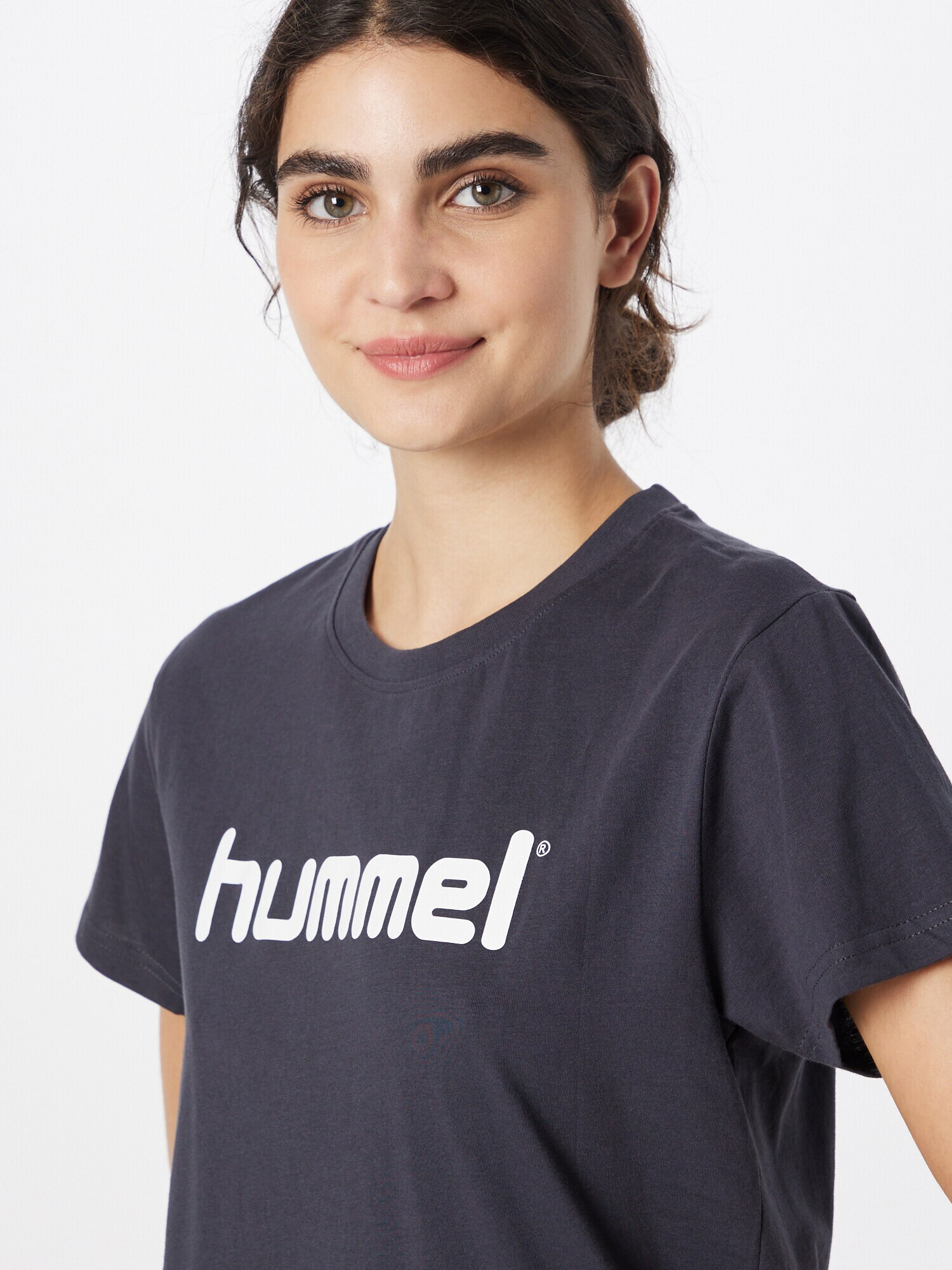 Hummel Tricou albastru marin / alb - Pled.ro