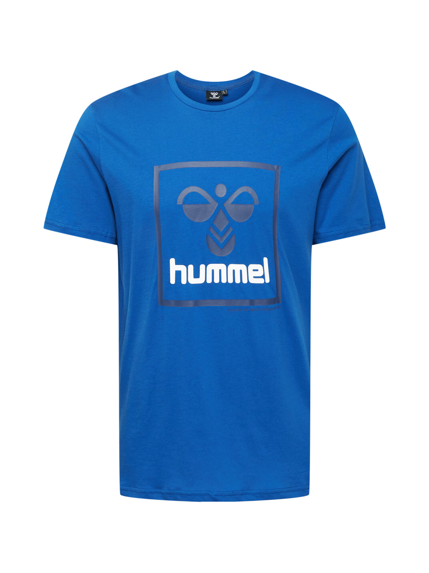 Hummel Tricou azuriu / negru / alb - Pled.ro