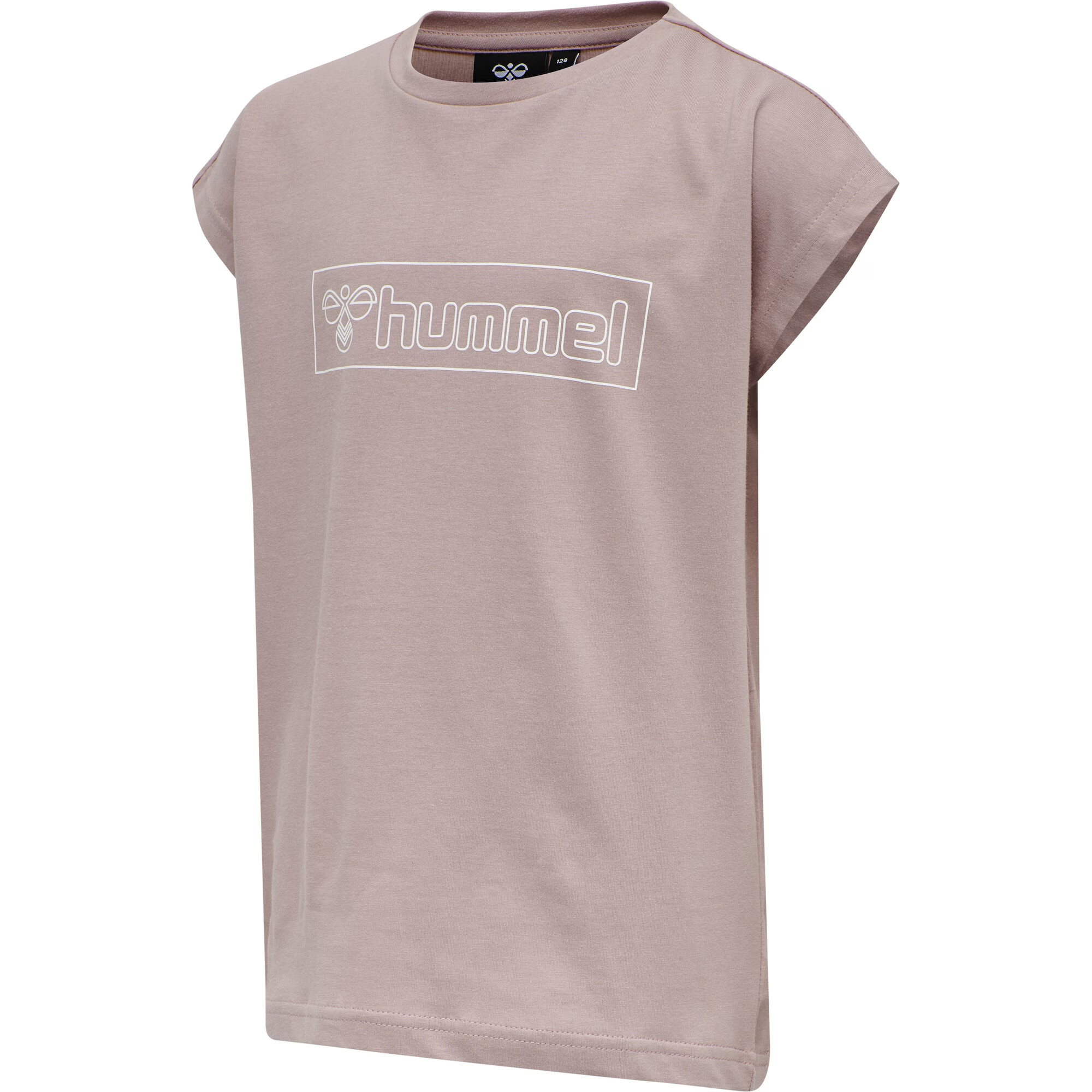 Hummel Tricou culoarea pielii / alb - Pled.ro