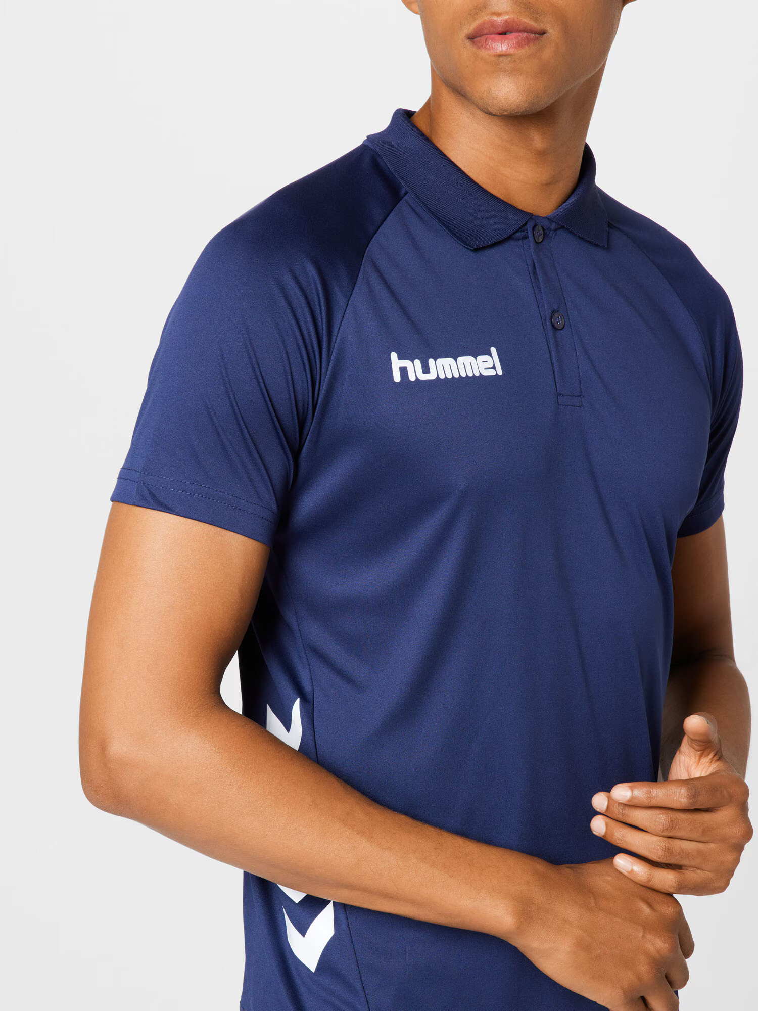 Hummel Tricou funcțional albastru închis / alb - Pled.ro